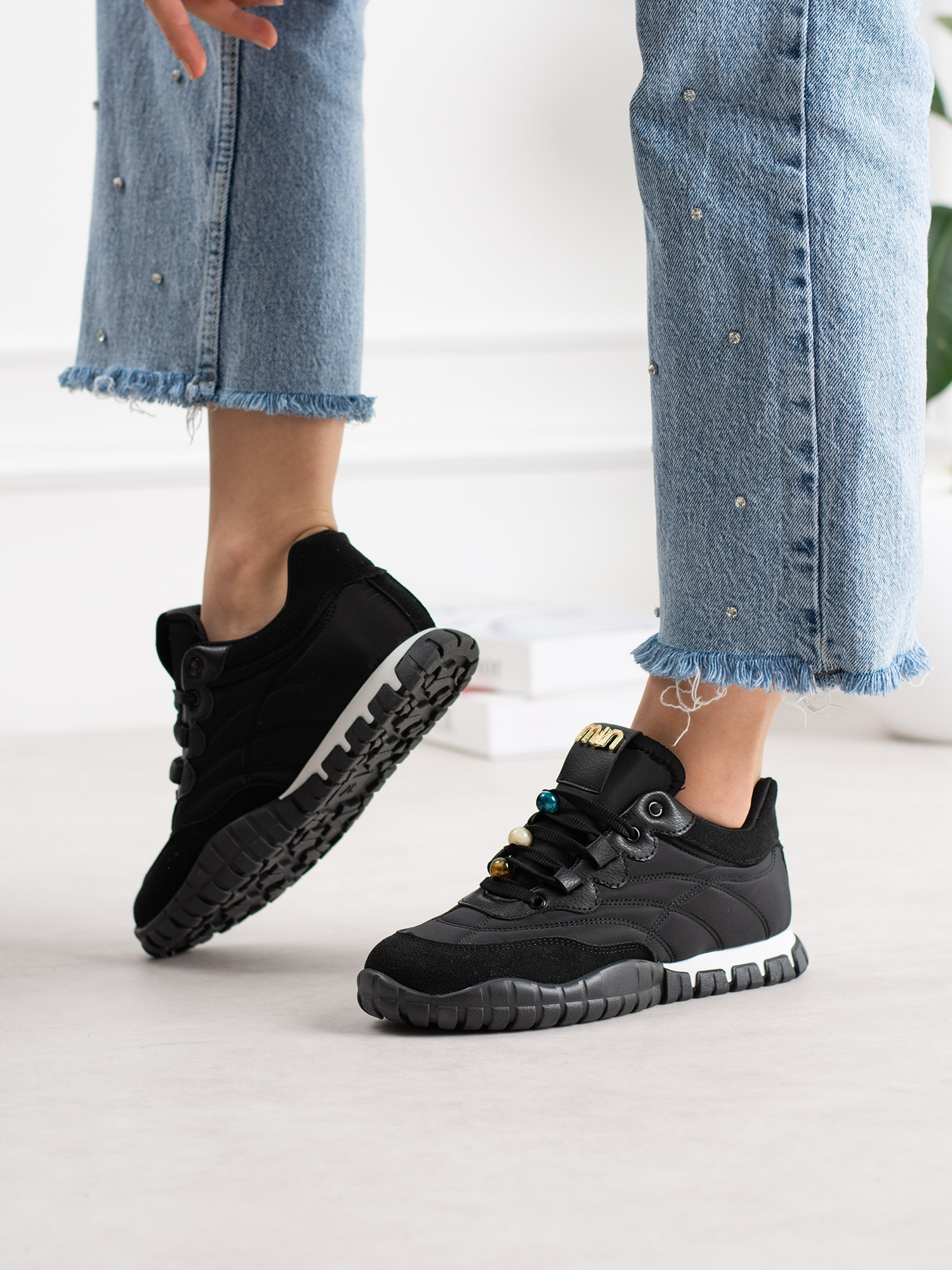 CORTİNA Siyah Bağcıklı Kadın Sneakers