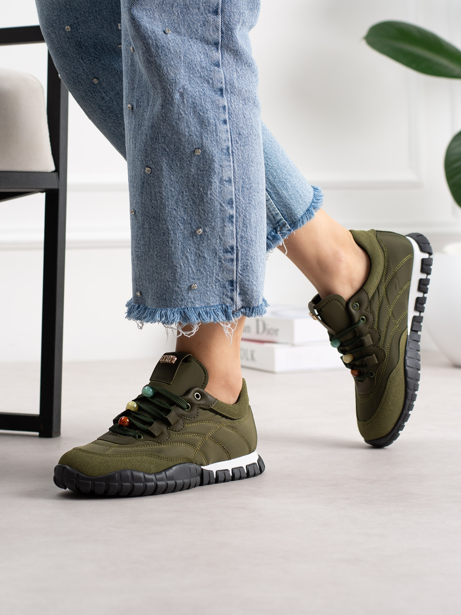 CORTİNA Yeşil Bağcıklı Kadın Sneakers