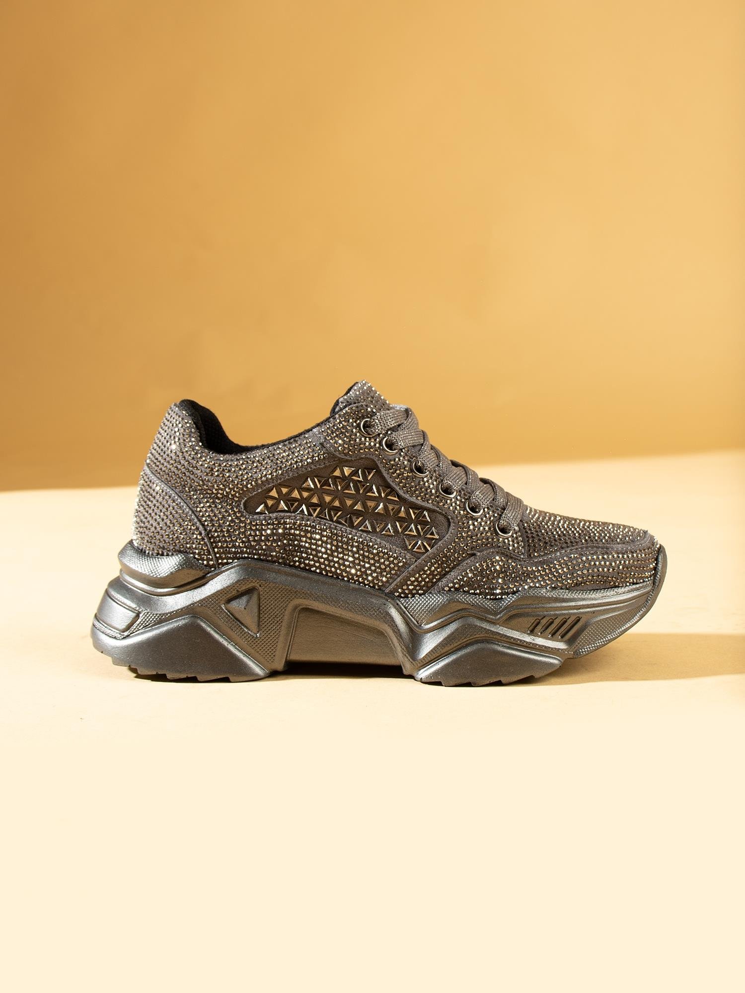 ELLA Platin Taşlı Kadın Sneakers
