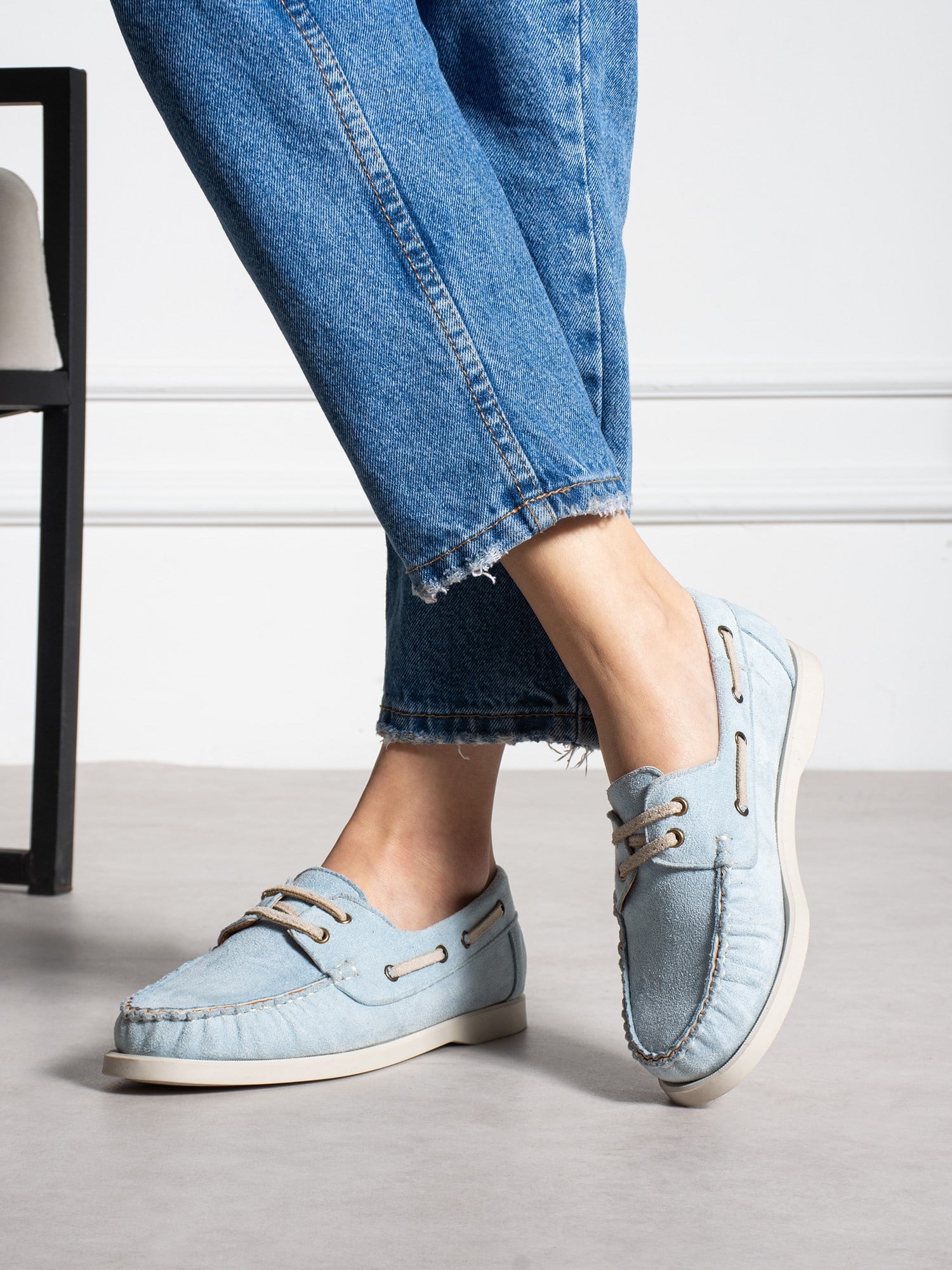 ELMAR Bebe Mavi Bağcıklı Kadın Loafer