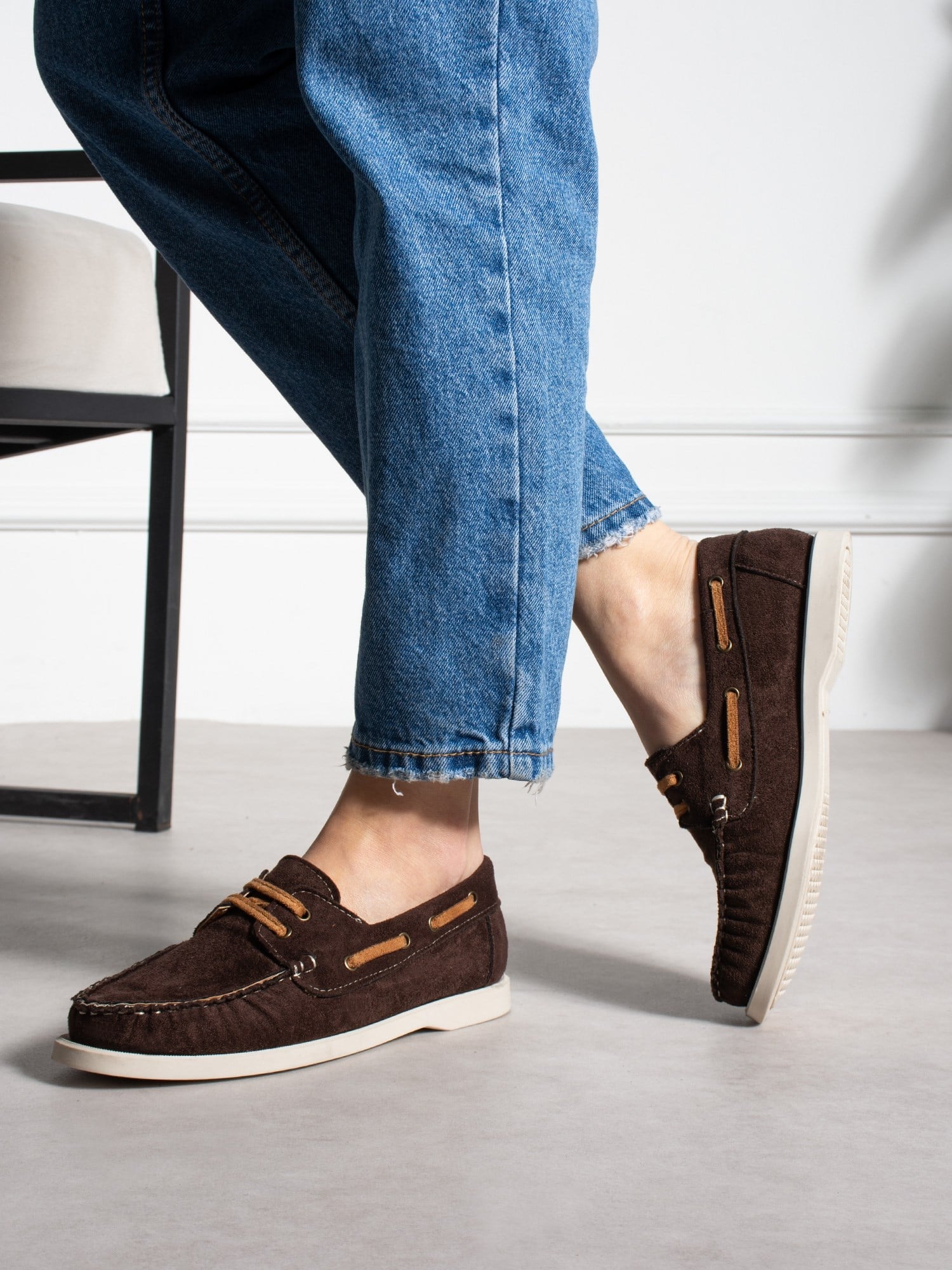ELMAR Kahve Bağcıklı Kadın Loafer