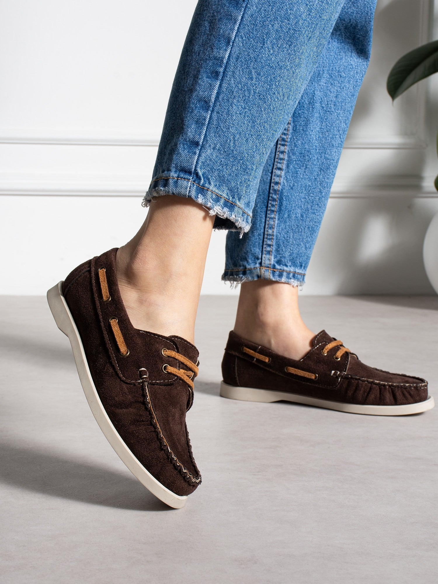 ELMAR Kahve Bağcıklı Kadın Loafer