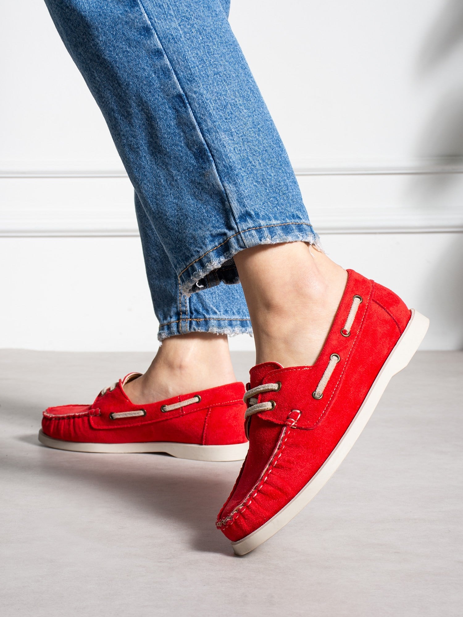 ELMAR Kırmızı Bağcıklı Kadın Loafer