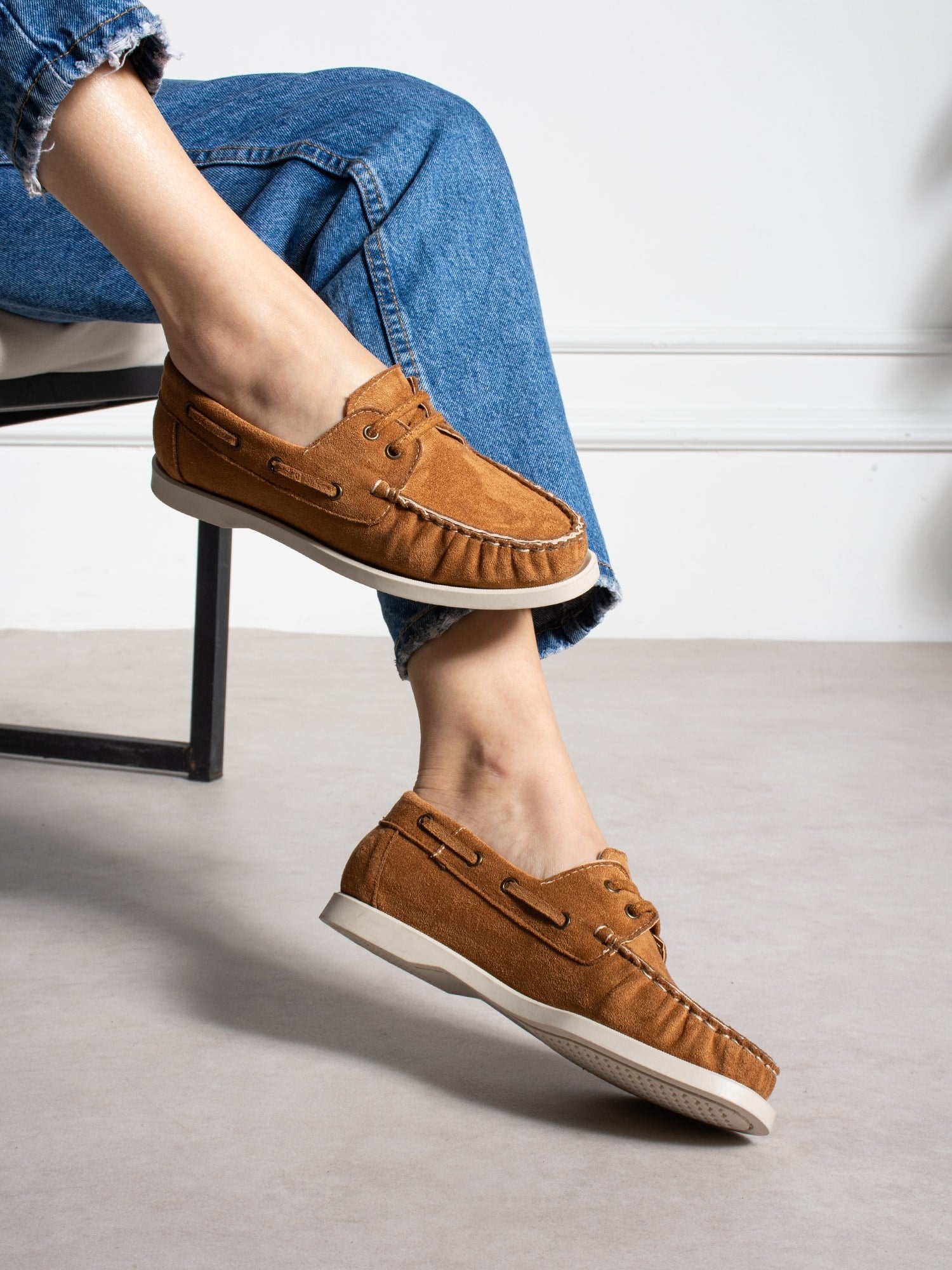 ELMAR Taba Bağcıklı Kadın Loafer