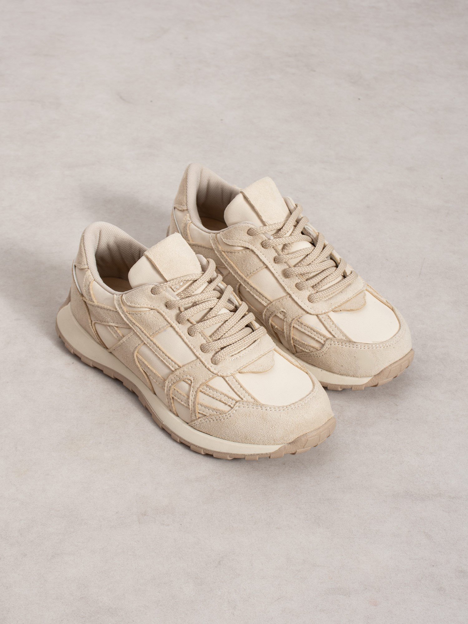 ELVİA Krem Kadın Sneakers
