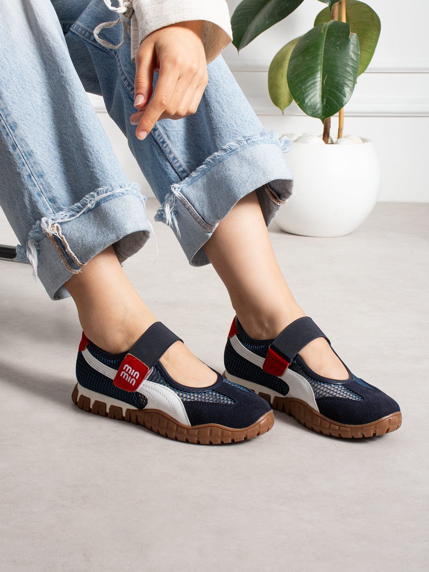 ENDO Lacivert Kadın Sneakers