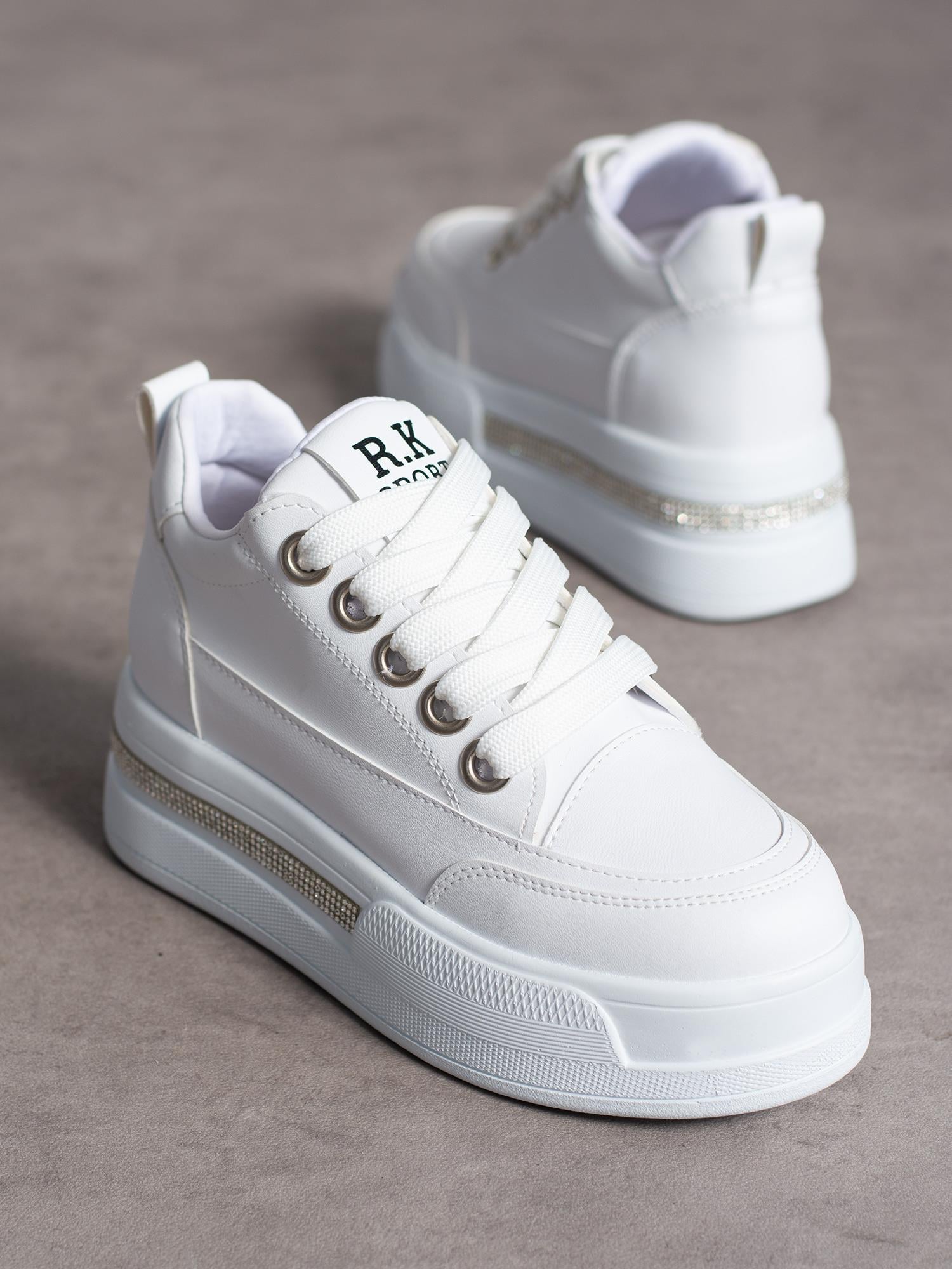 FEMİ Beyaz Taş Detay Kadın Sneakers