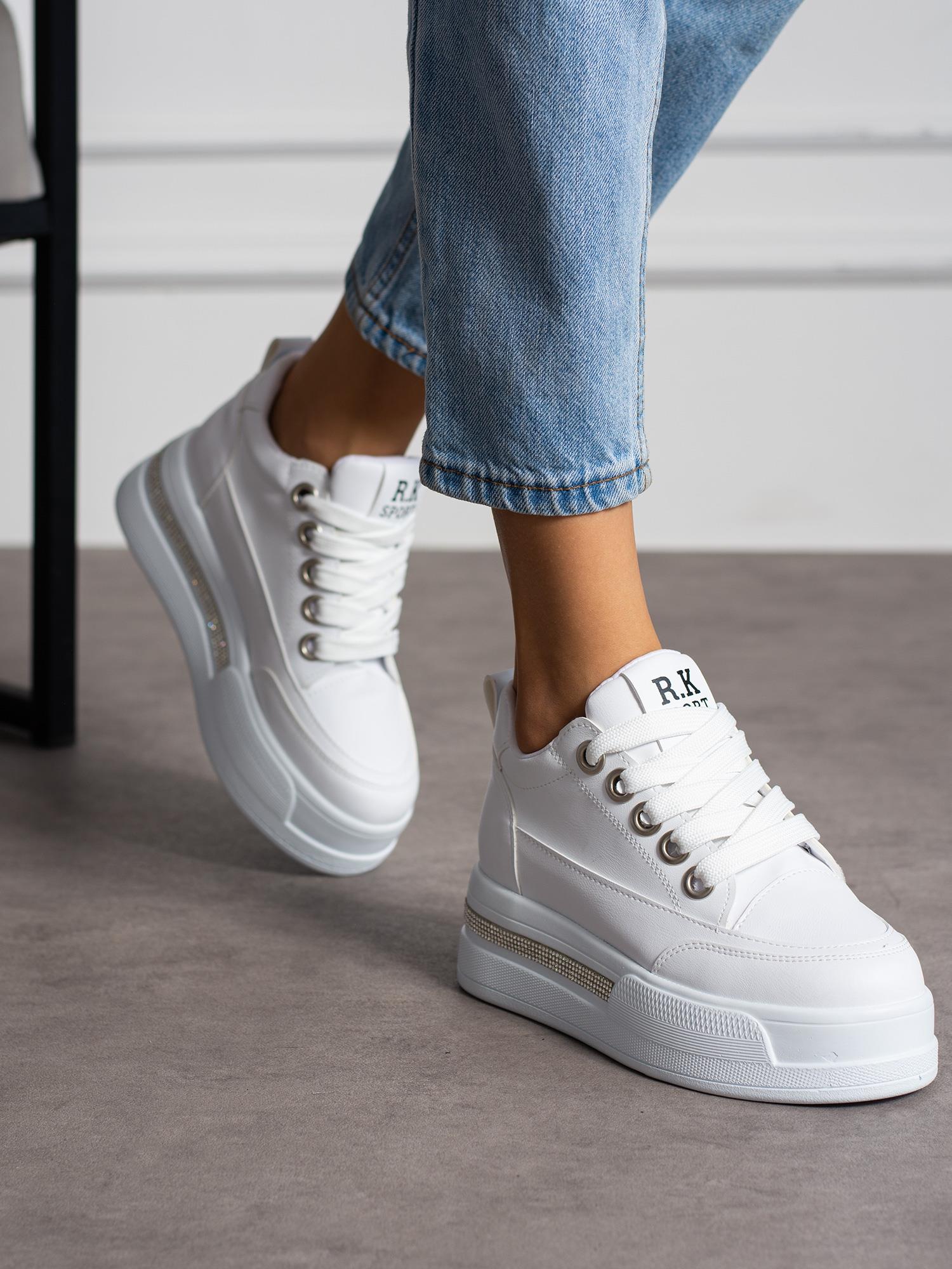 FEMİ Beyaz Taş Detay Kadın Sneakers