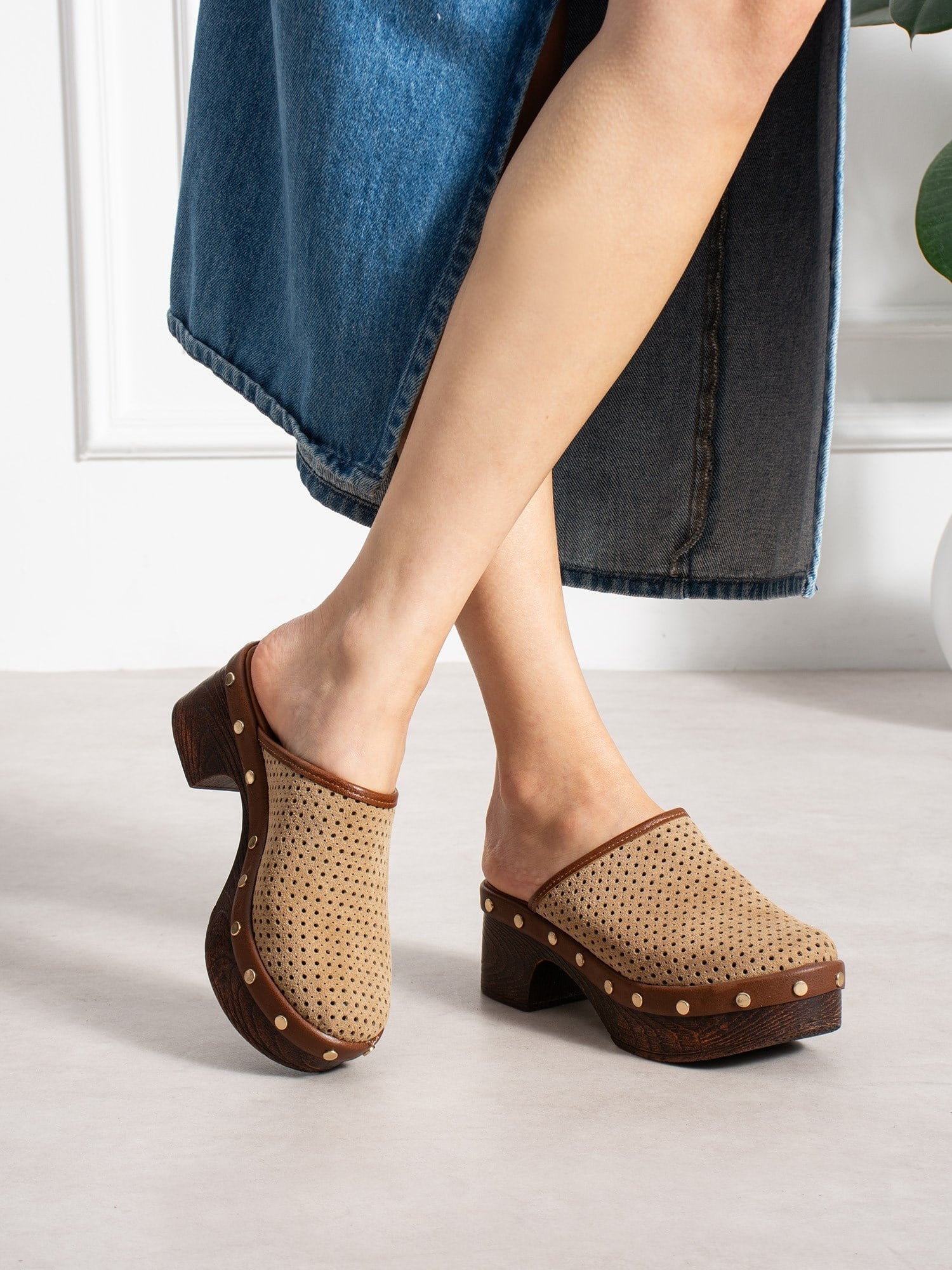 HİSTOR Vizon Topuklu Kadın Terlik