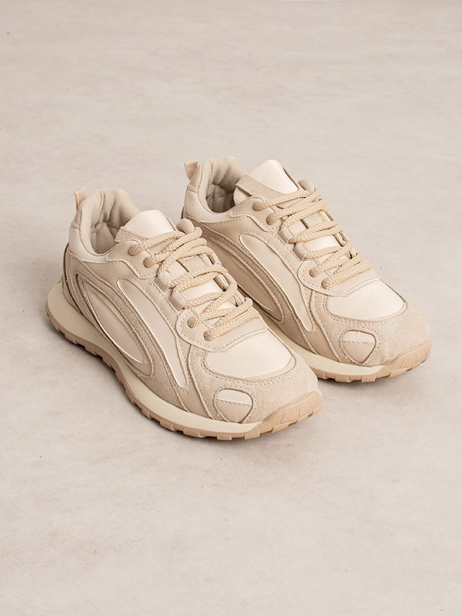 KEVER Krem Kadın Sneakers
