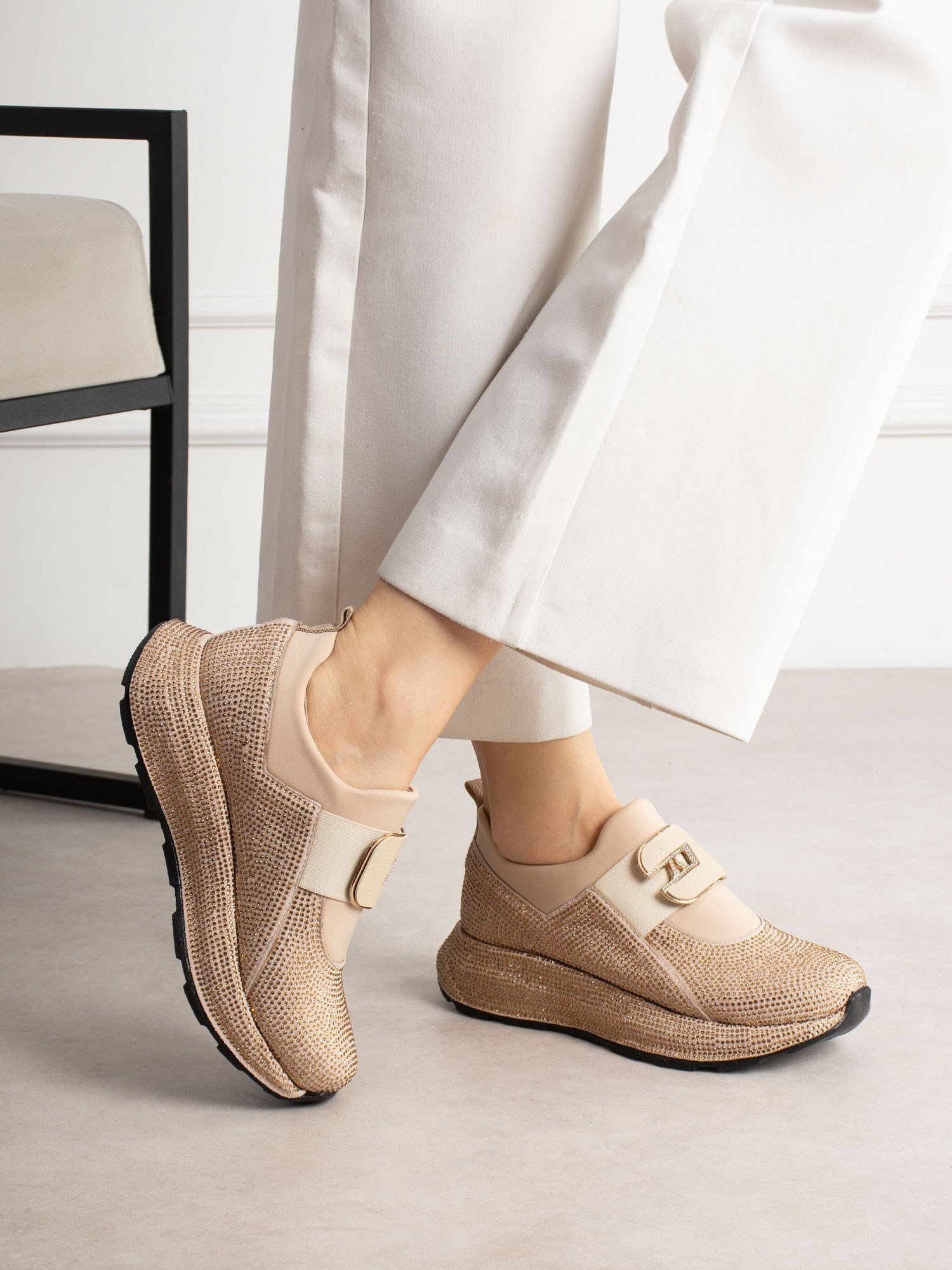 KOTSENG Vizon Taşlı Kadın Sneakers