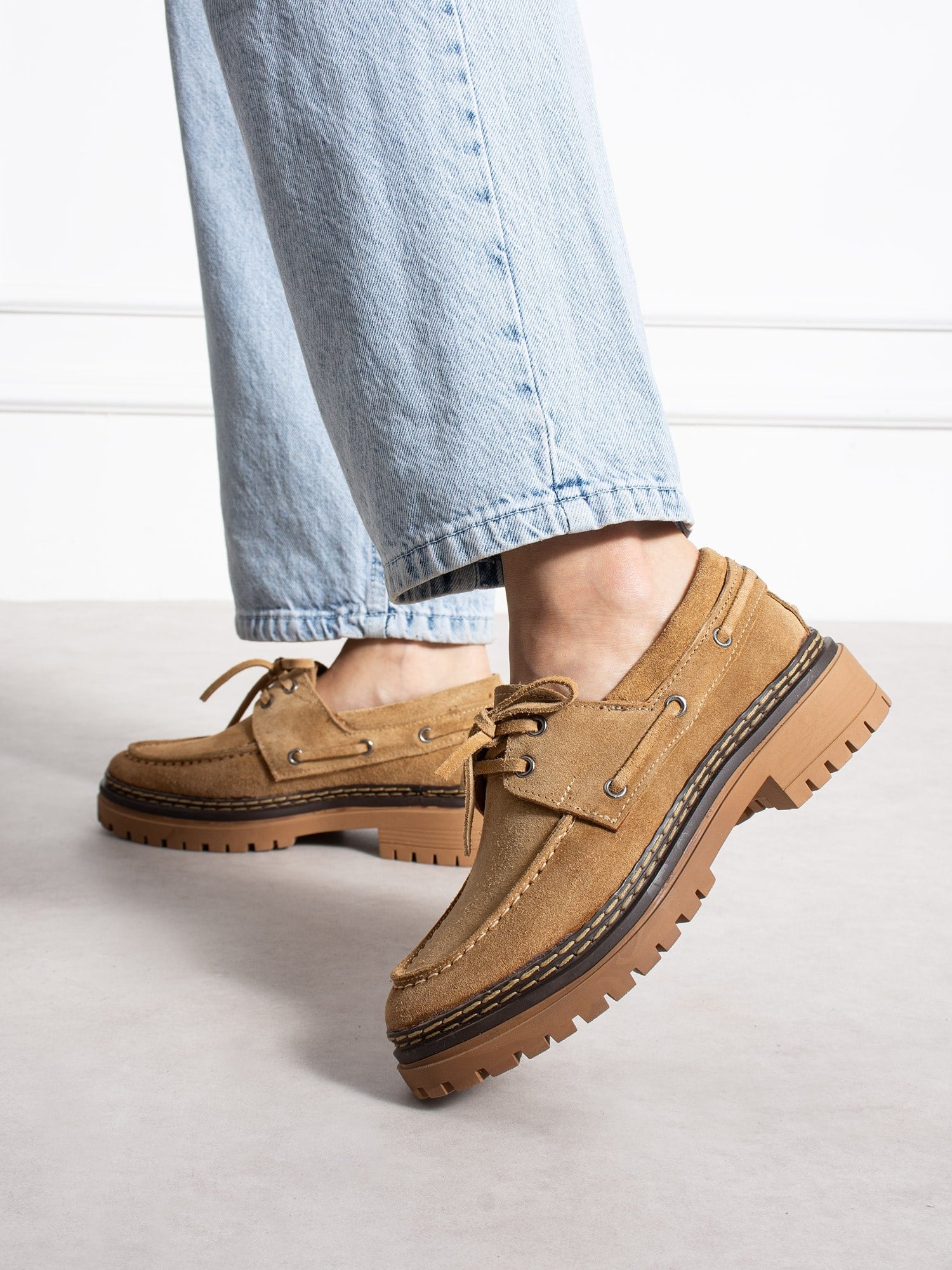 LAVENTO Vizon Hakiki Deri Kadın Loafer