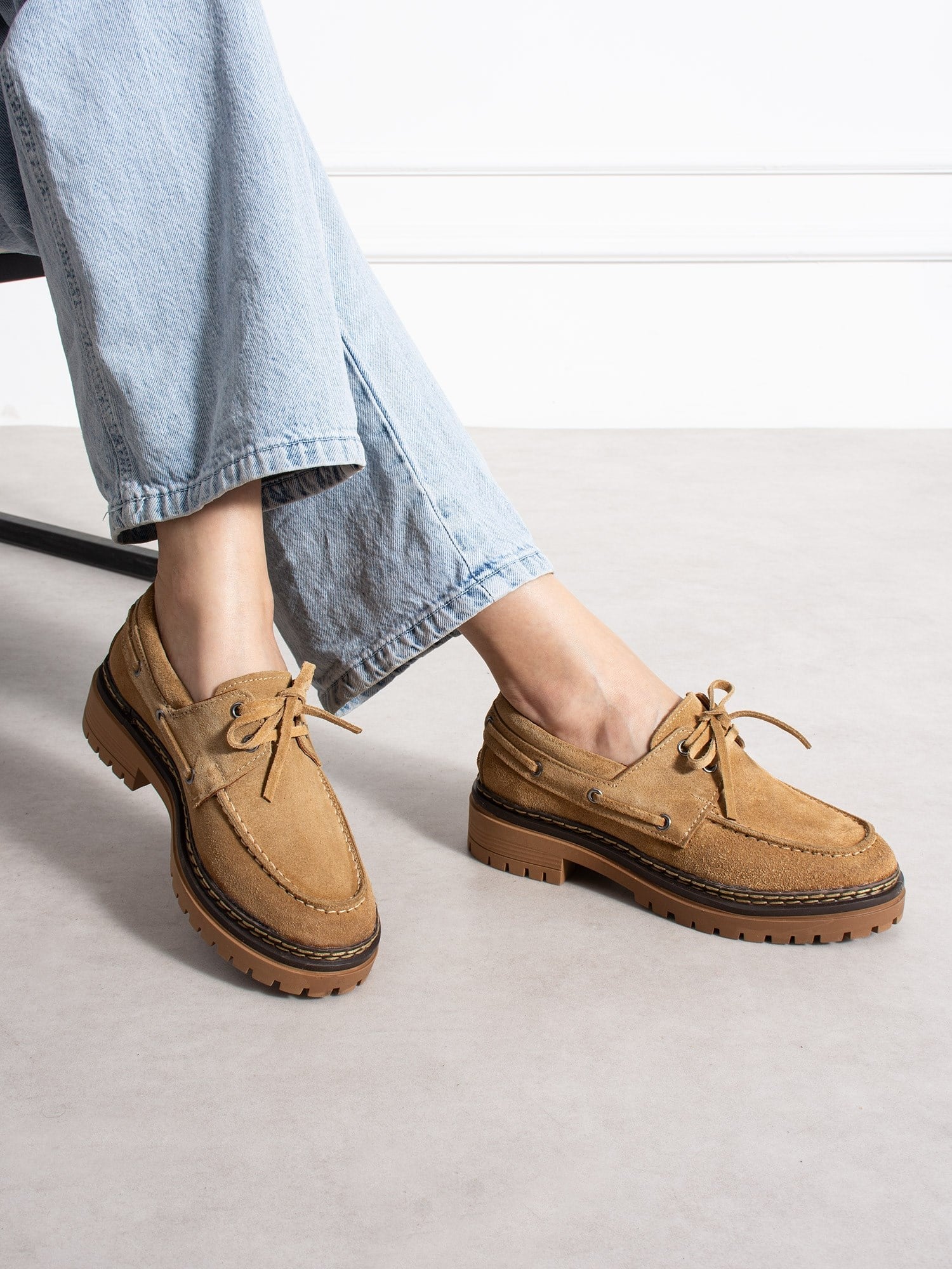 LAVENTO Vizon Hakiki Deri Kadın Loafer