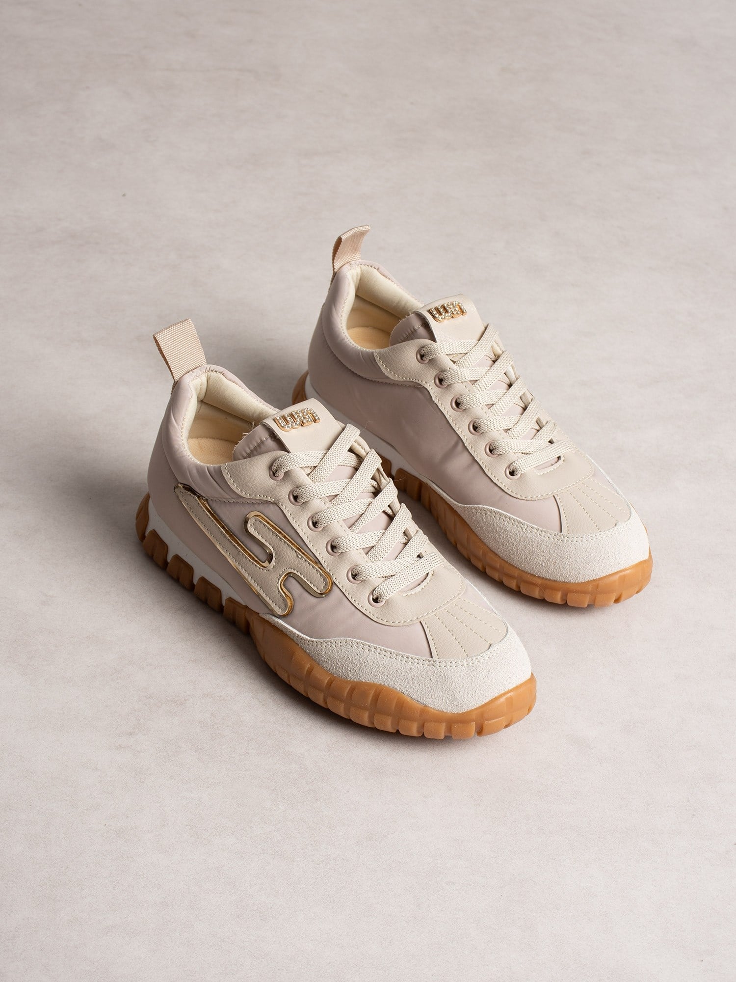 LEGNO Krem Kadın Sneakers