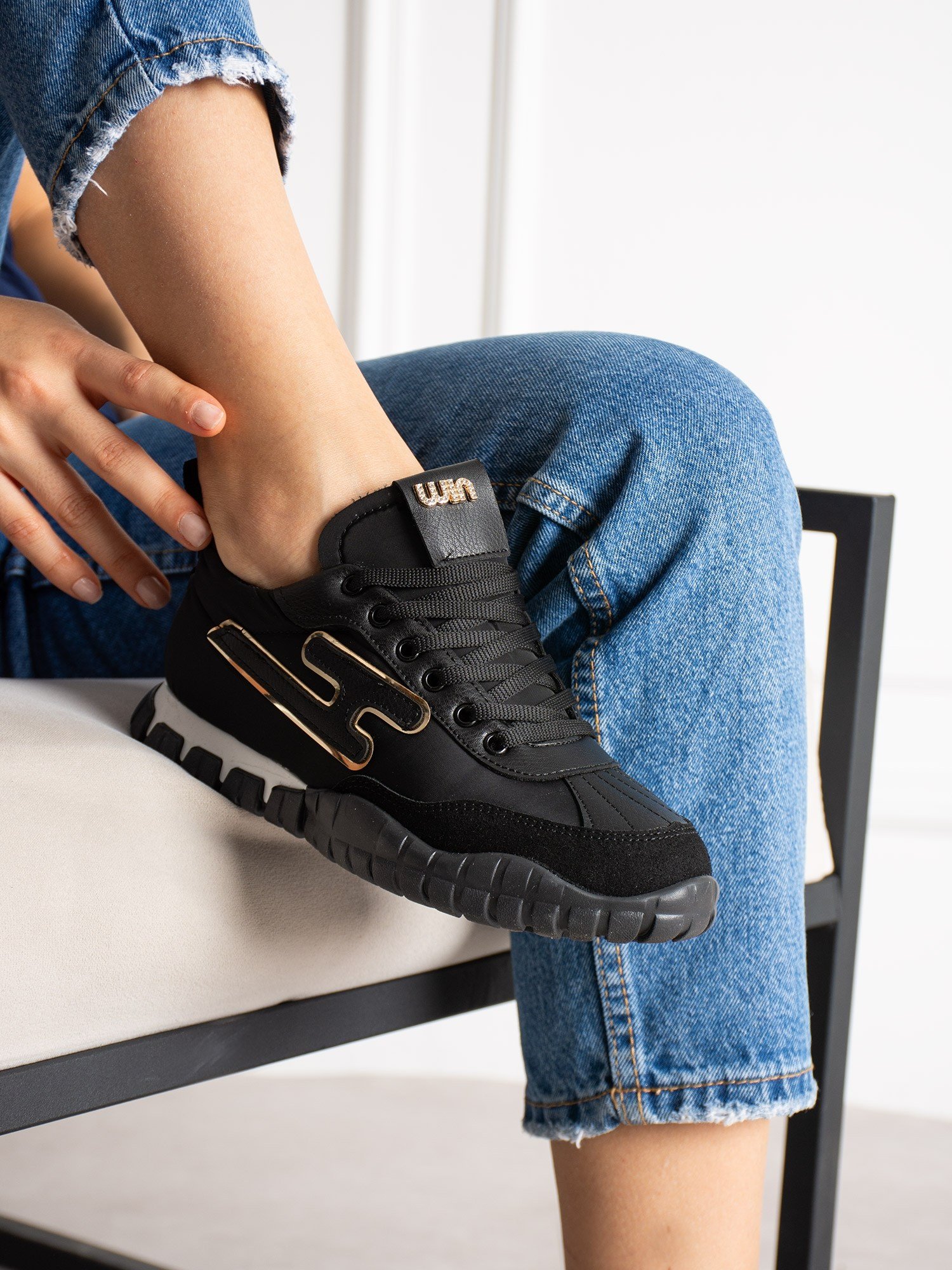 LEGNO Siyah Kadın Sneakers