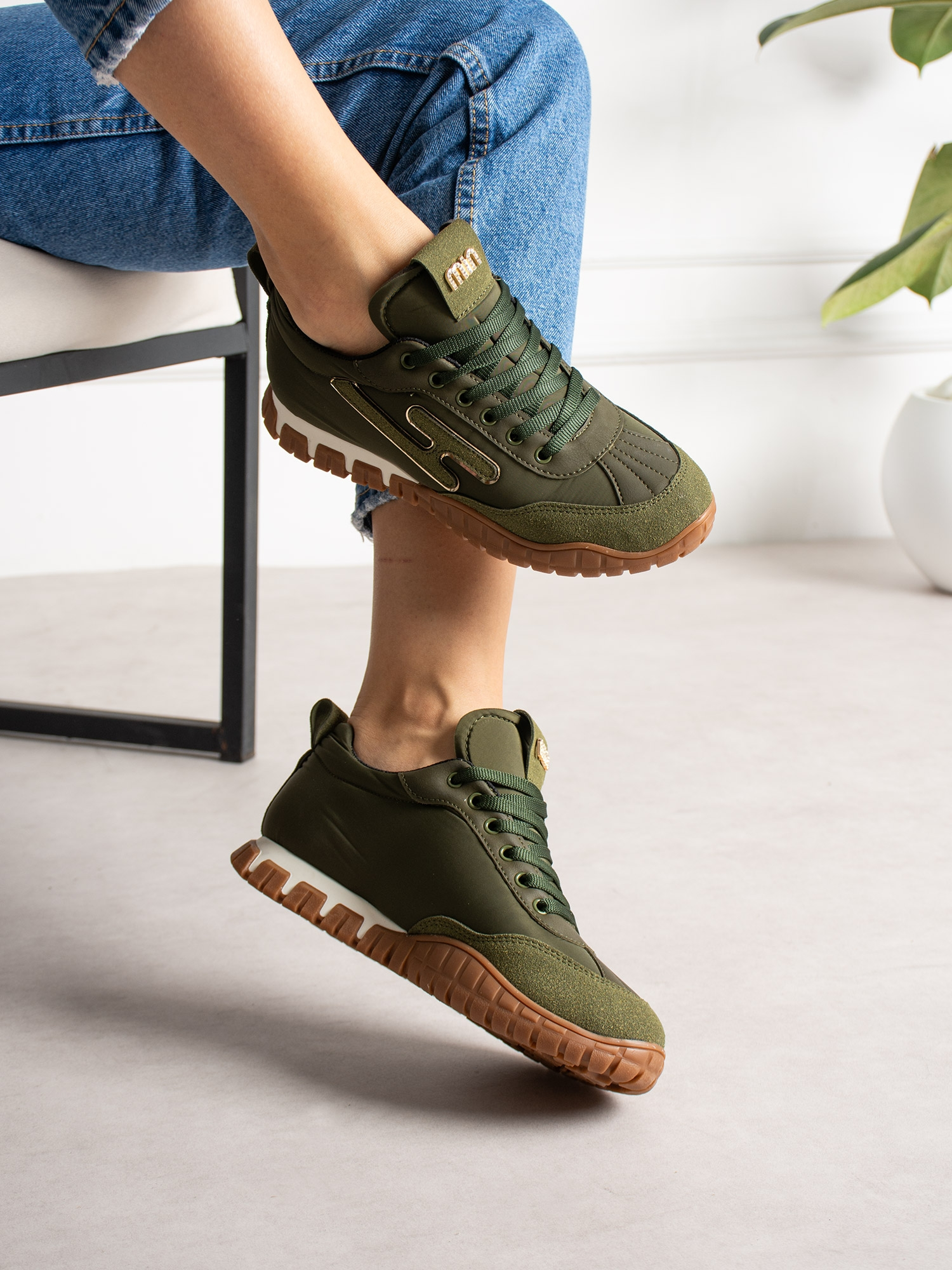LEGNO Yeşil Kadın Sneakers