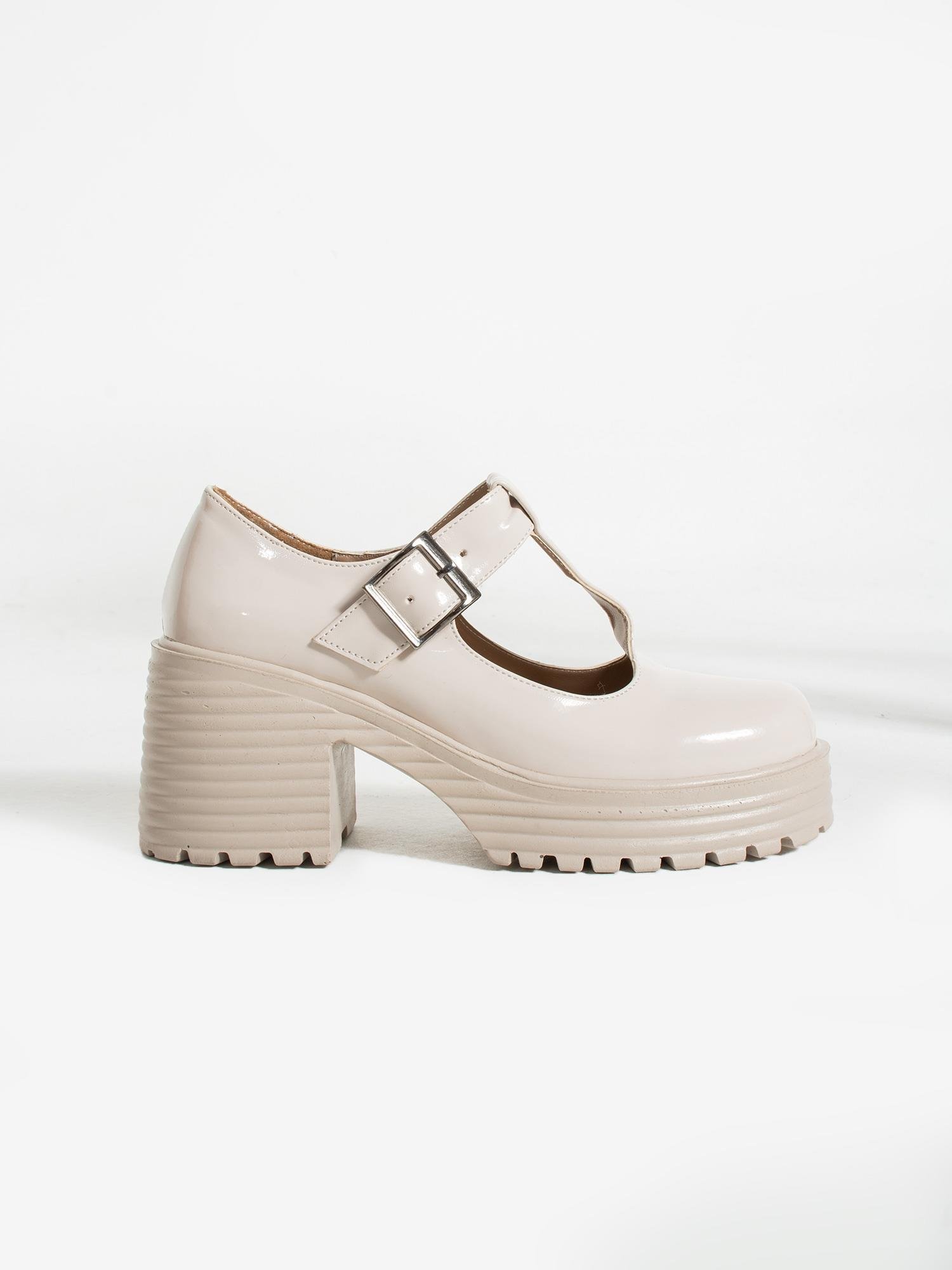 LENA Krem Rugan Kadın Loafer