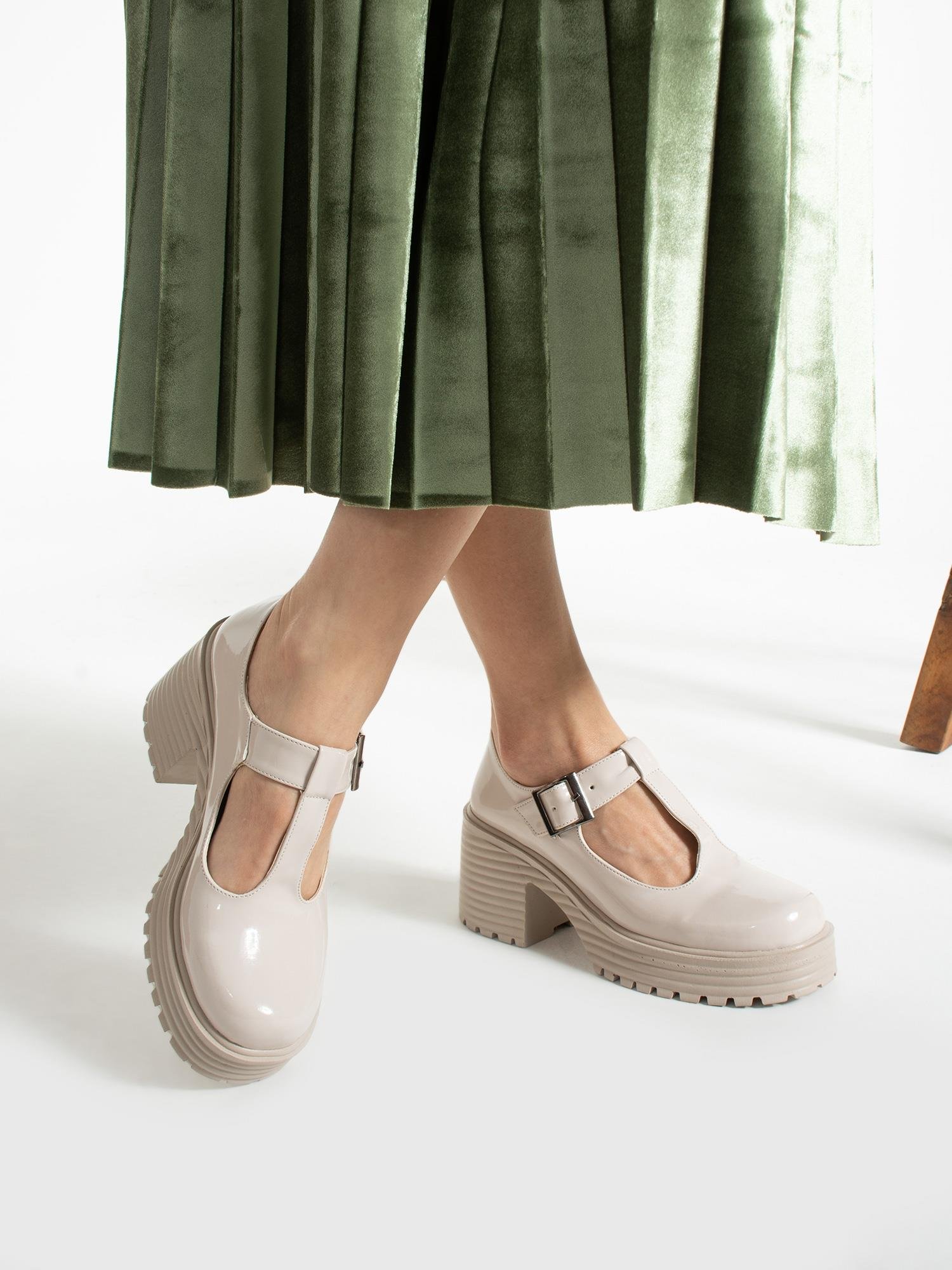 LENA Krem Rugan Kadın Loafer