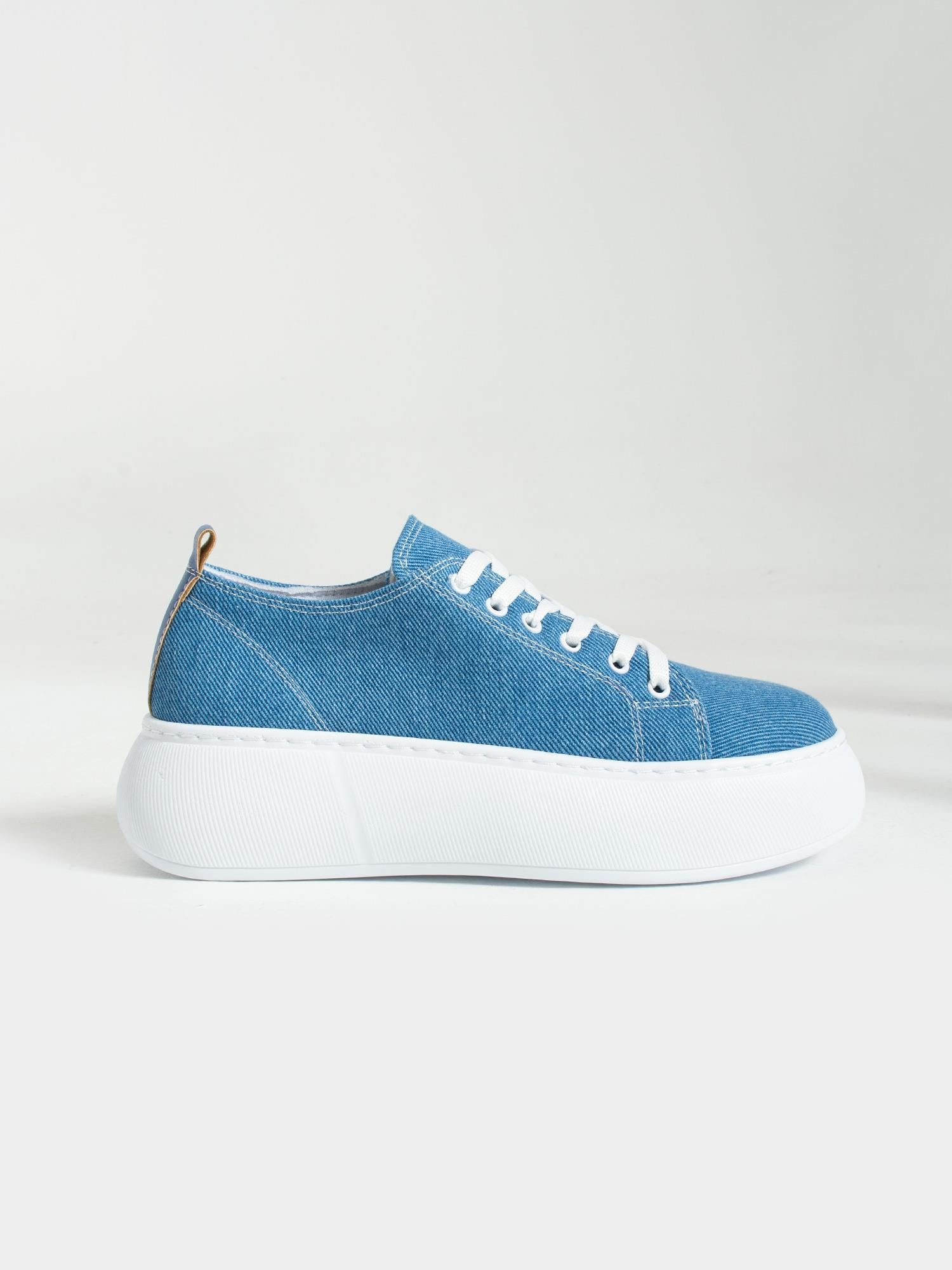 LOLA Mavi Kot Kadın Sneakers