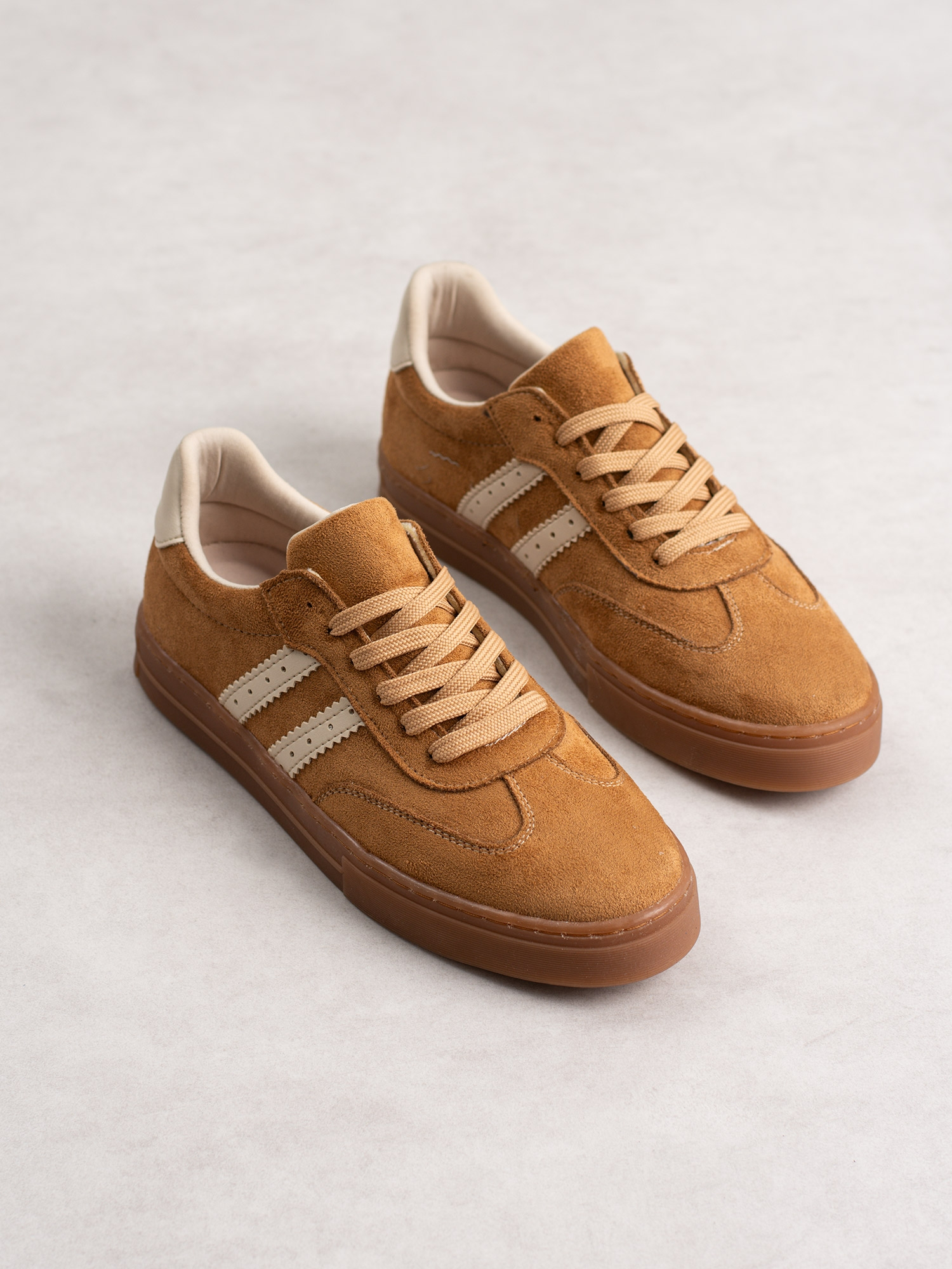 LUCCA Taba Süet Kadın Sneakers