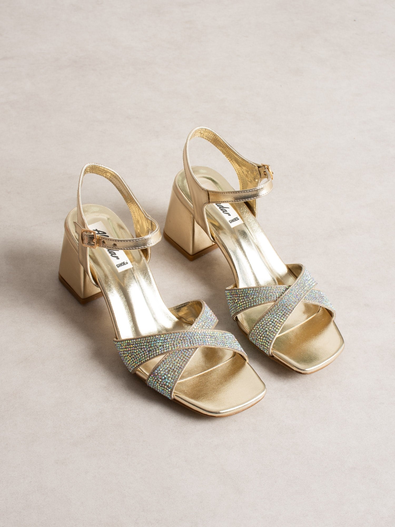 MARCİ Gold Topuklu Kadın Ayakkabı