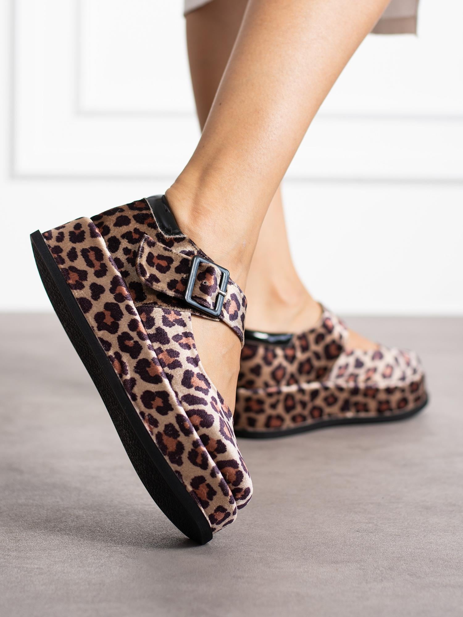 MARE Leopar Toka Detay Kadın Loafer