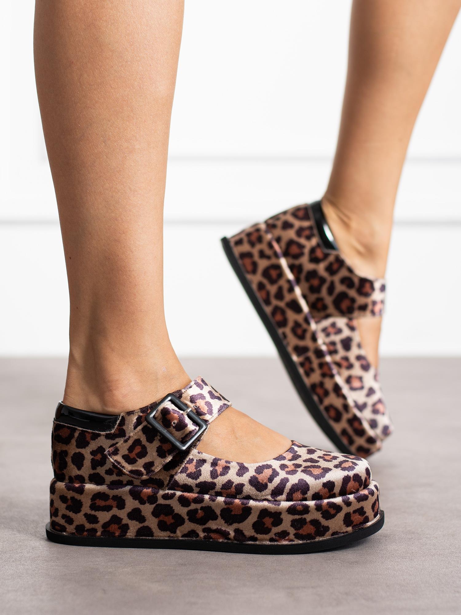 MARE Leopar Toka Detay Kadın Loafer