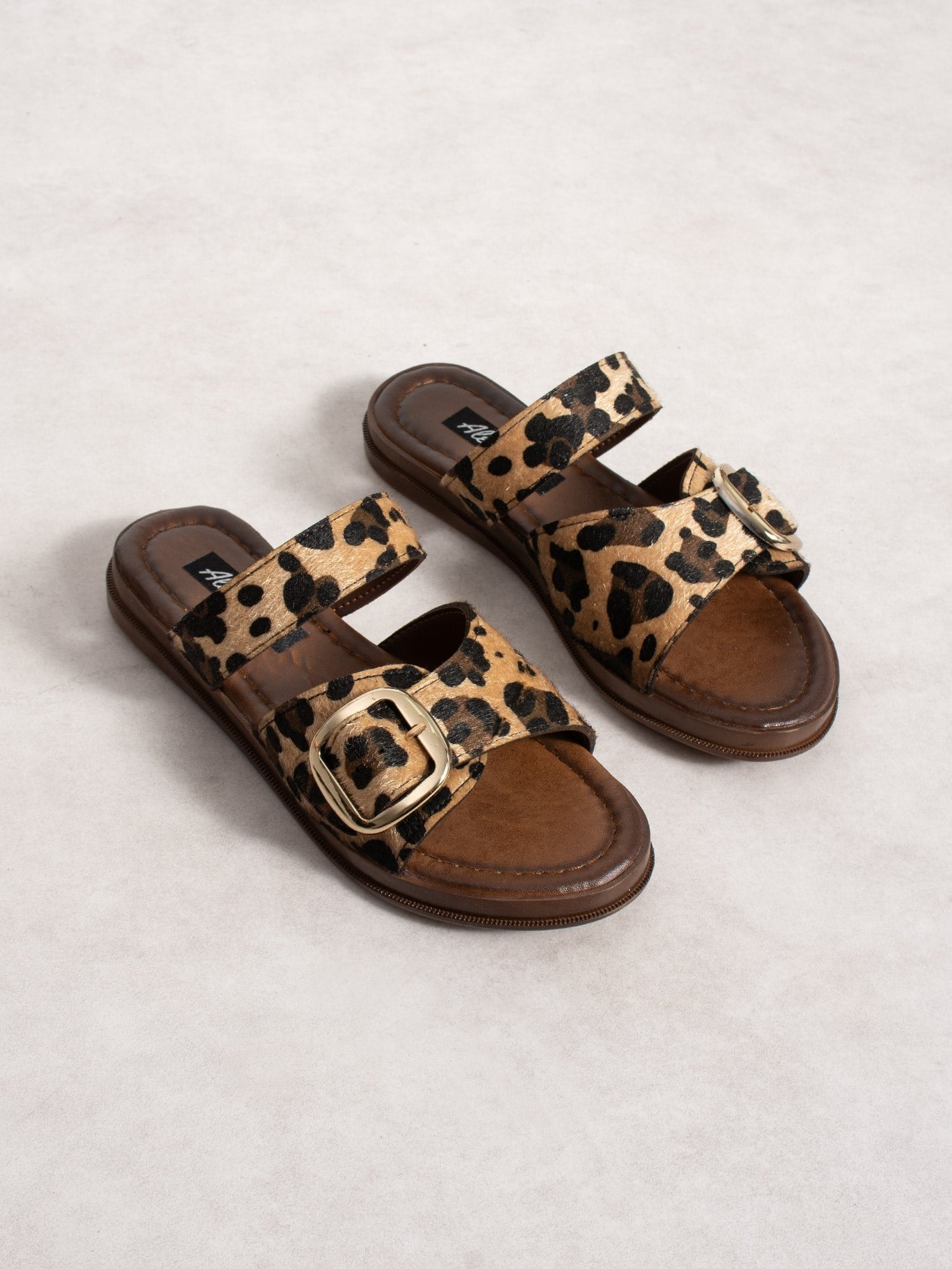 MARNİ Leopar Toka Detaylı Kadın Terlik