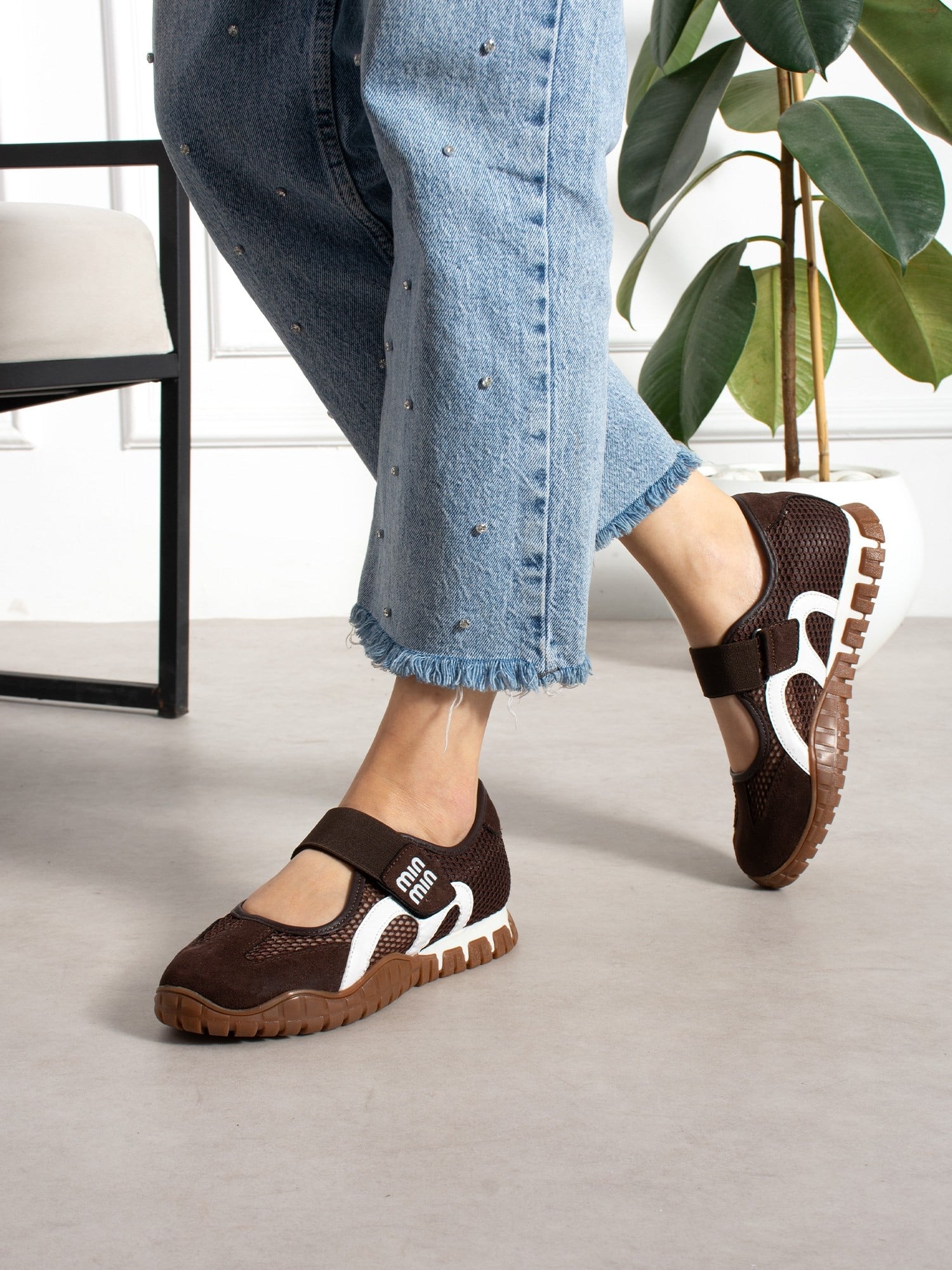 MENDO Kahve Kadın Sneakers