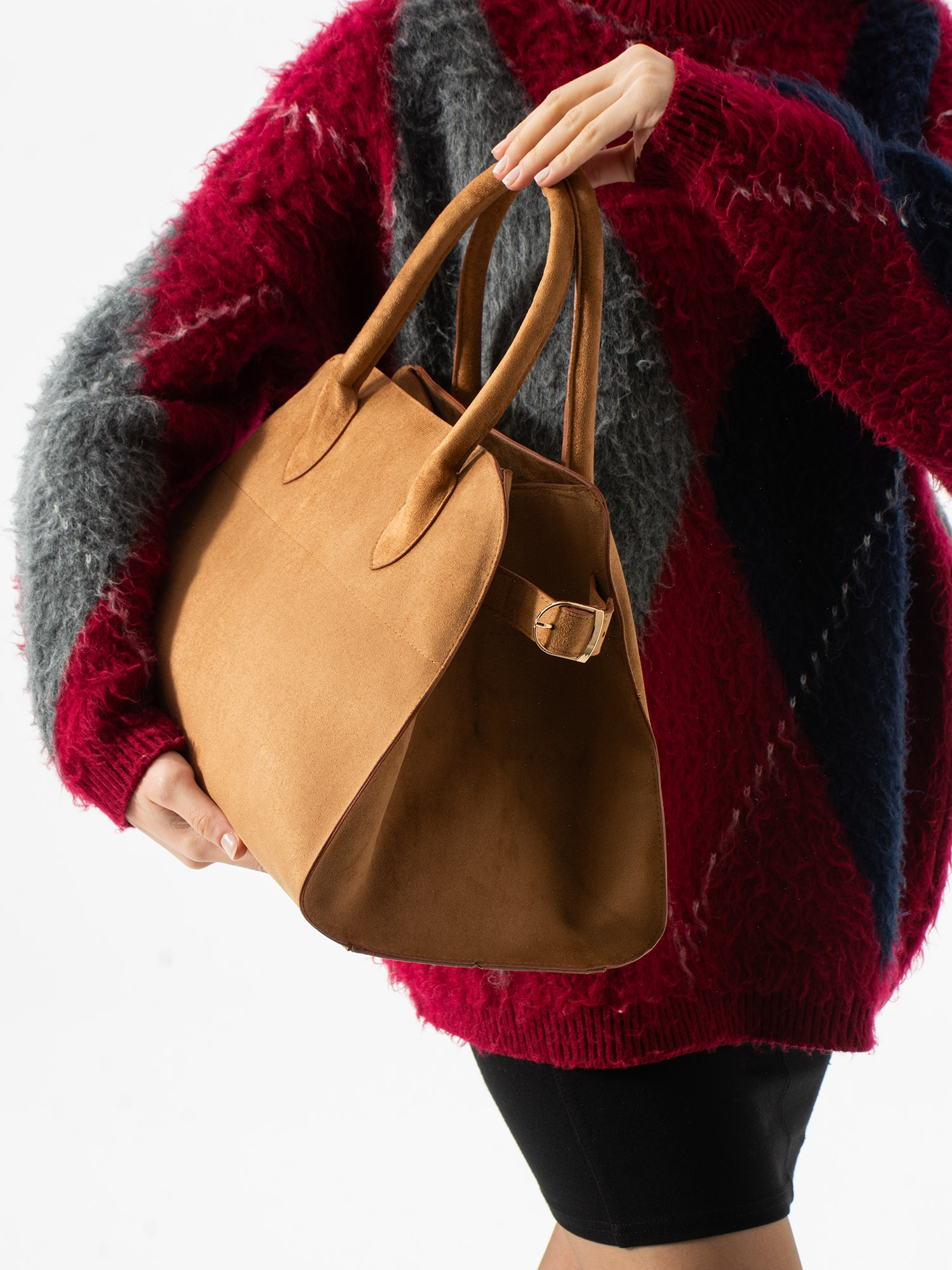 NOBİLE Taba Süet Kadın Çanta