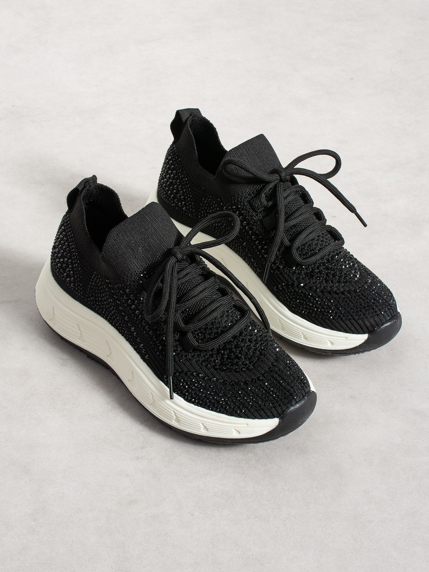OHRİD Siyah Taşlı Kadın Sneakers