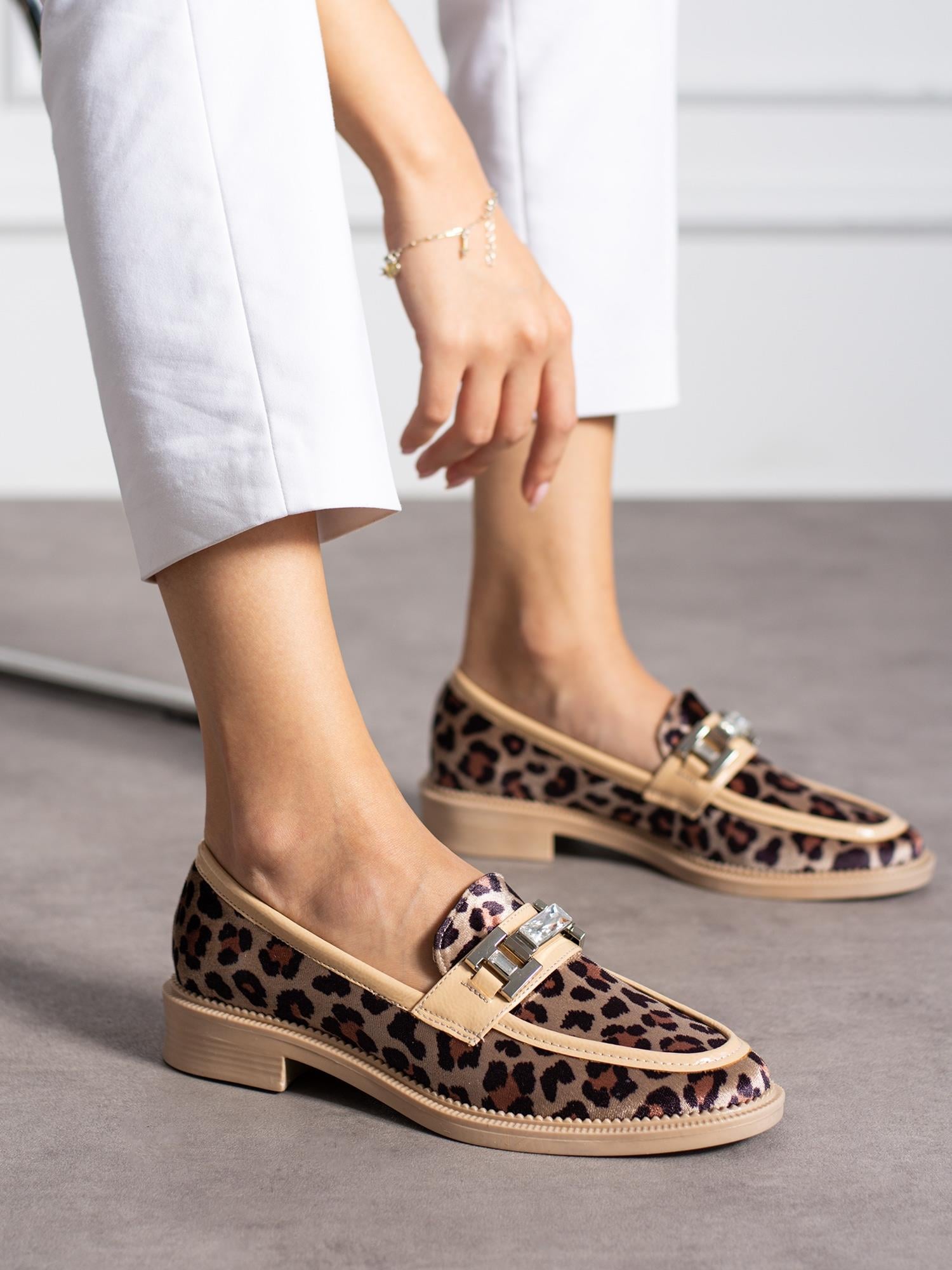 PİER Krem Leopar Kadın Loafer