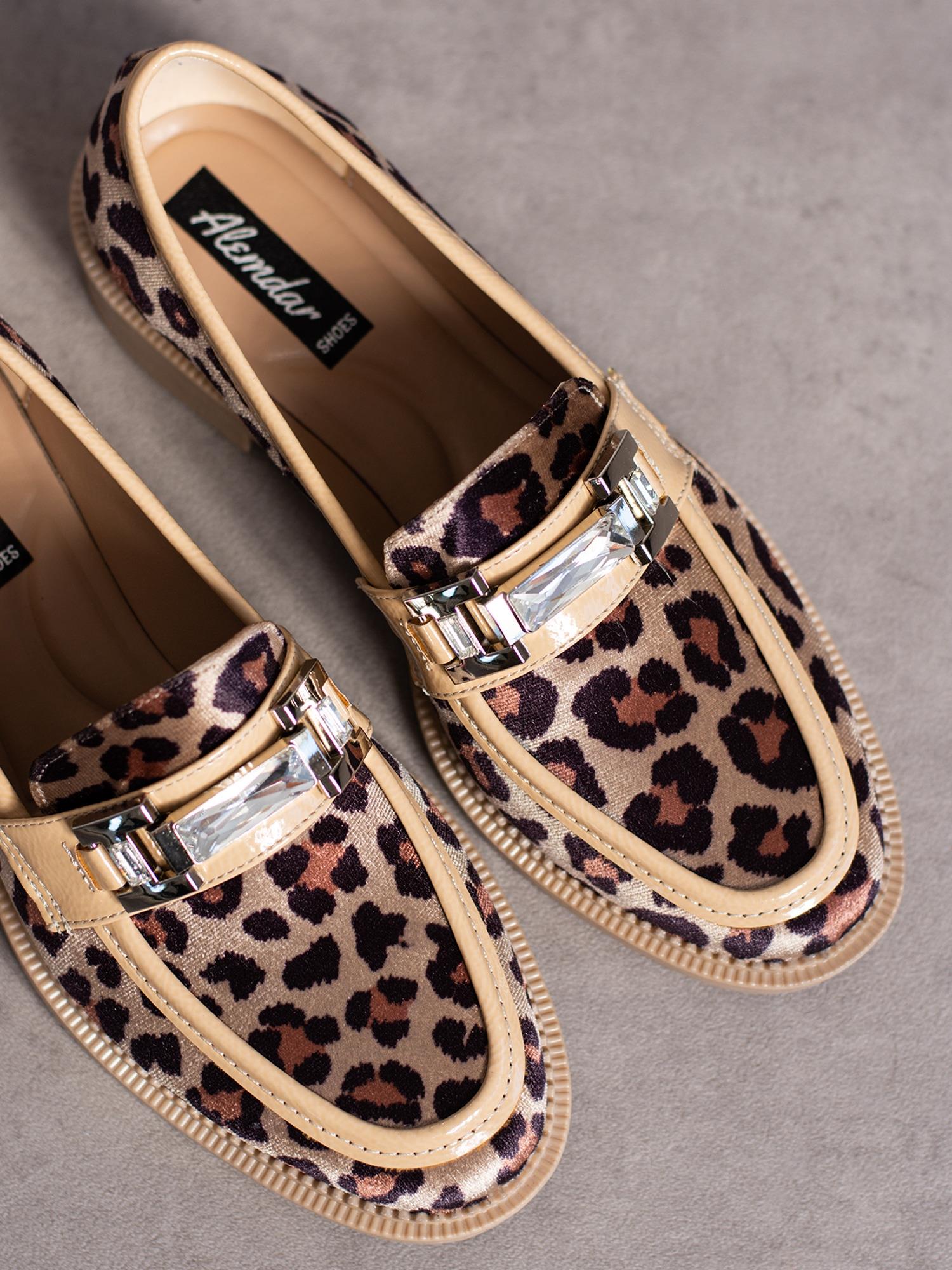 PİER Krem Leopar Kadın Loafer