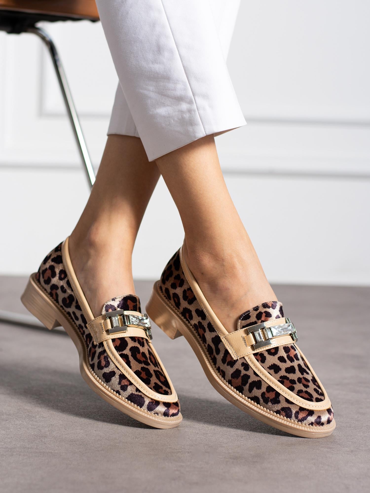 PİER Krem Leopar Kadın Loafer