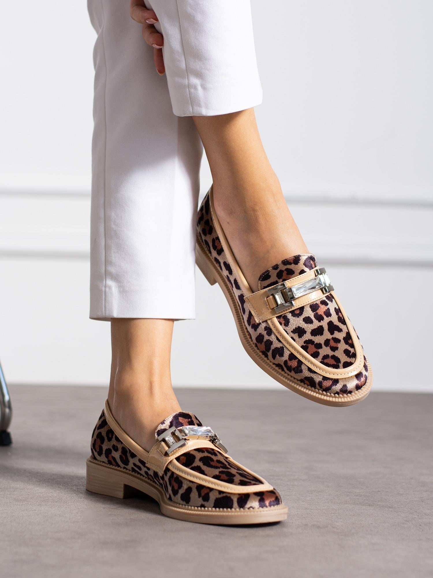 PİER Krem Leopar Kadın Loafer