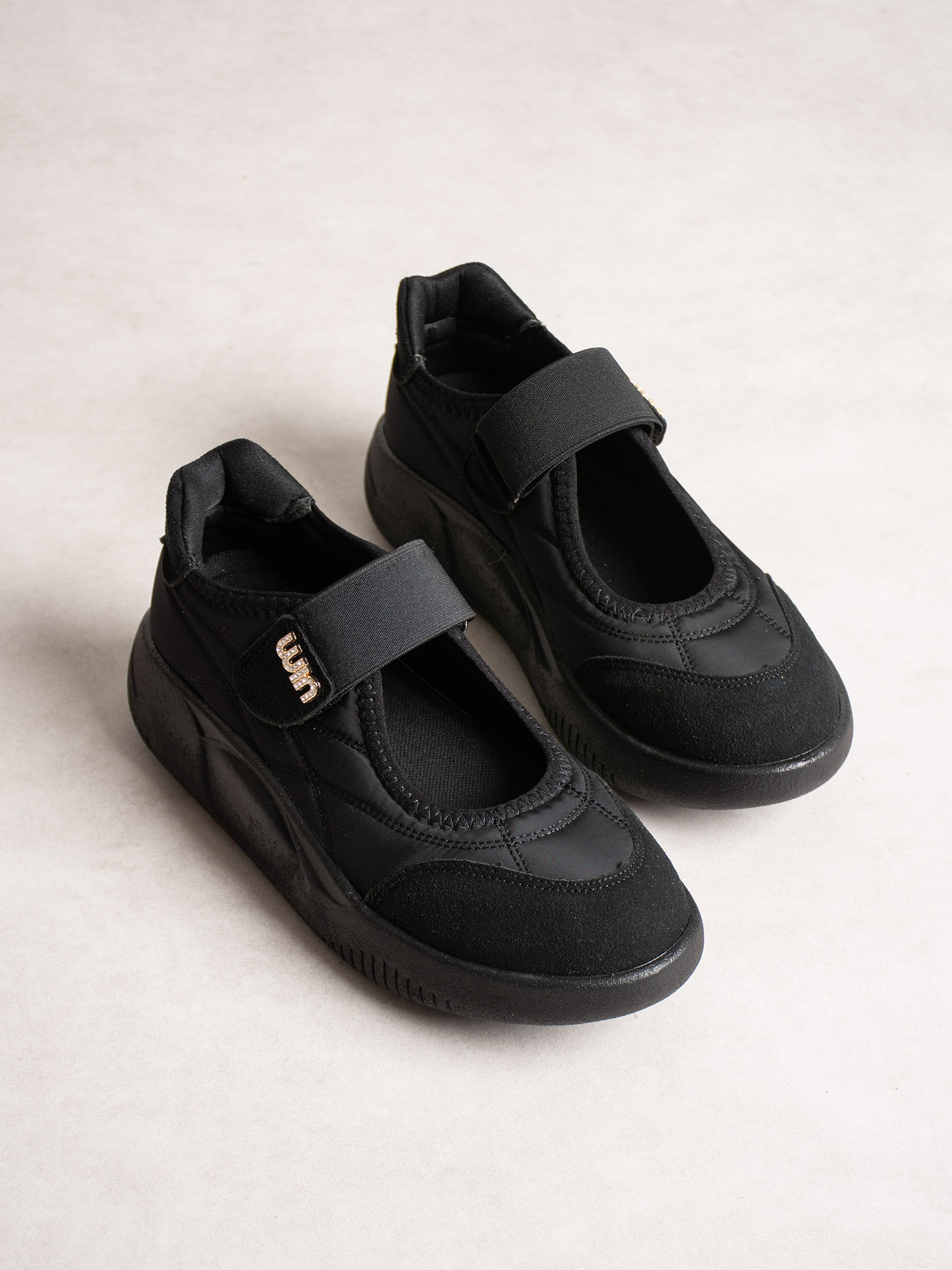 SCALA Siyah Cırtlı Kadın Sneakers