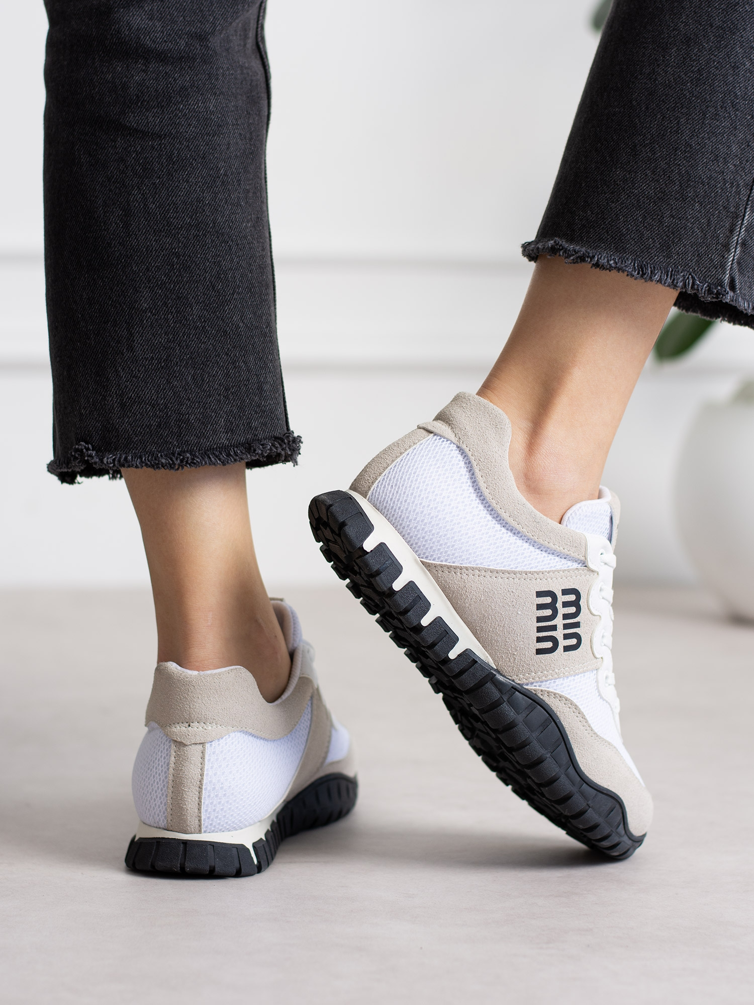 SELMORA Beyaz Bağcıklı Kadın Sneakers