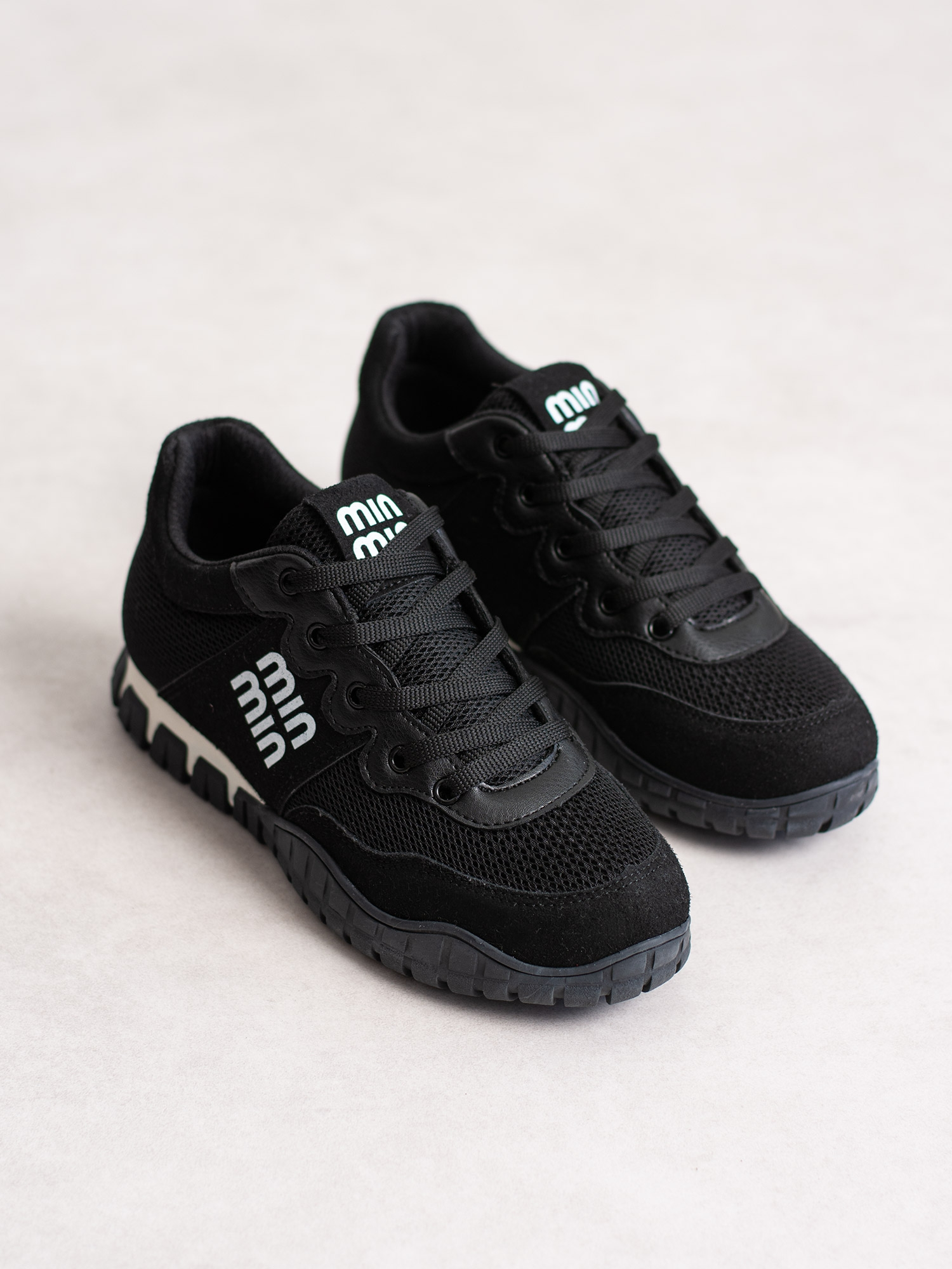 SELMORA Siyah Bağcıklı Kadın Sneakers