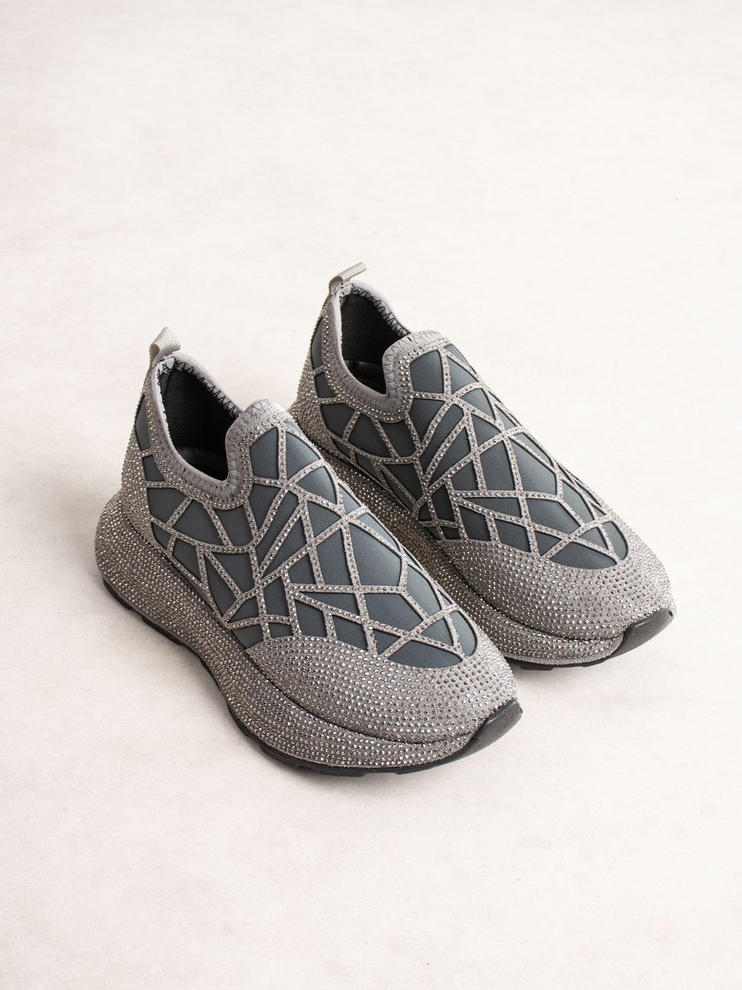 SERELLA Platin Taşlı Kadın Sneakers