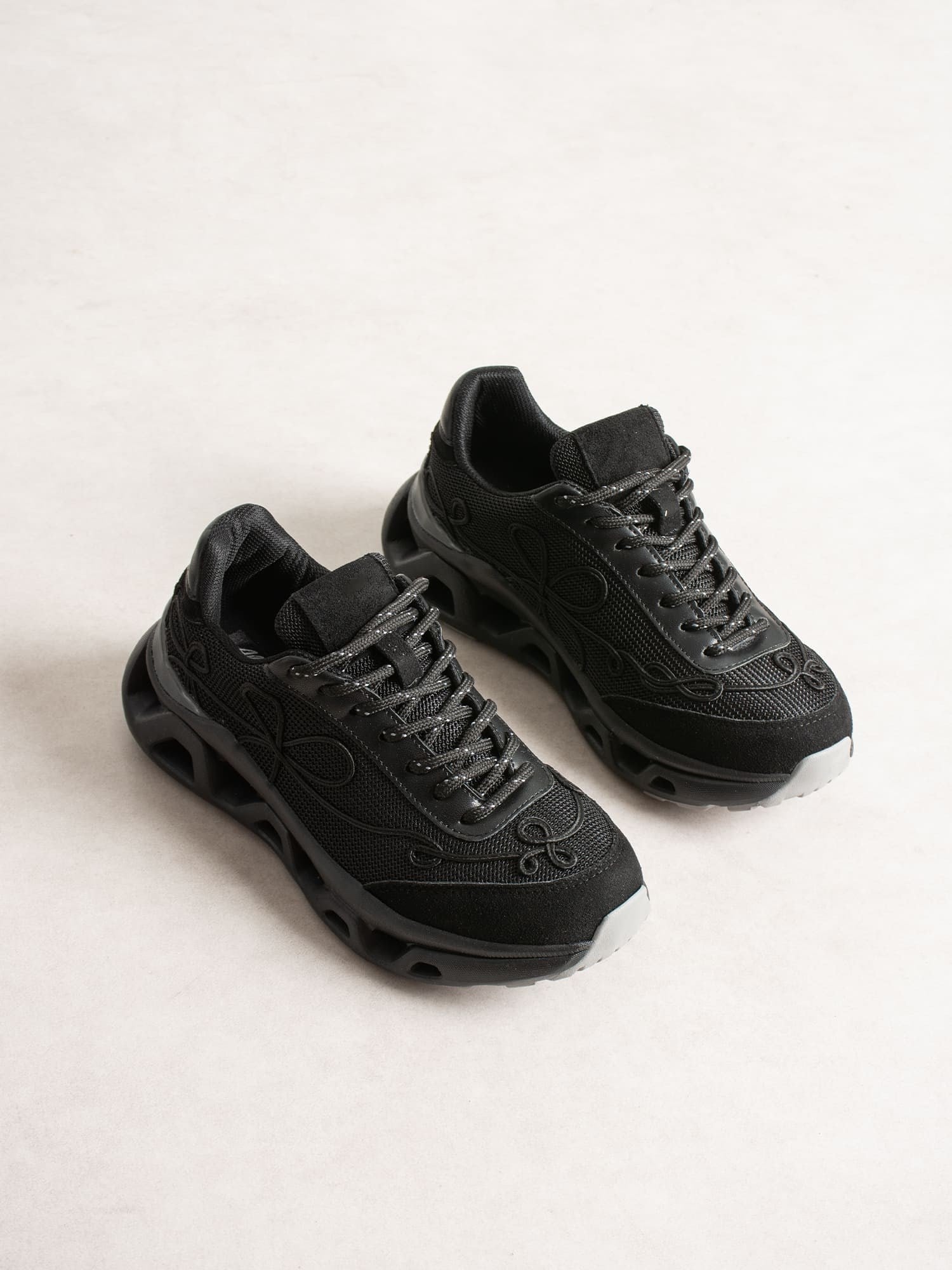 TOMRİS Siyah Kadın Sneakers