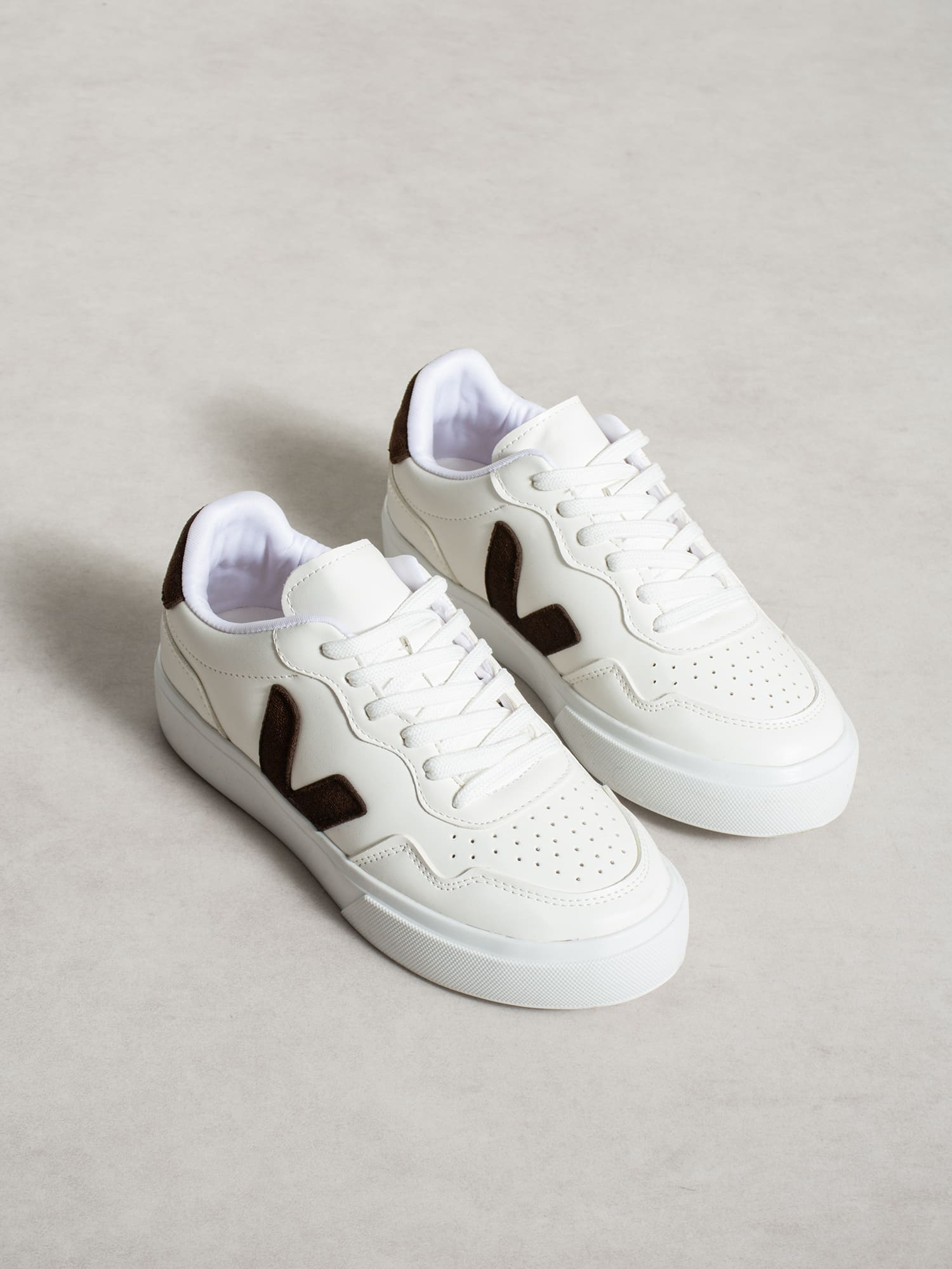 VENTO Beyaz-Kahve Kadın Sneakers