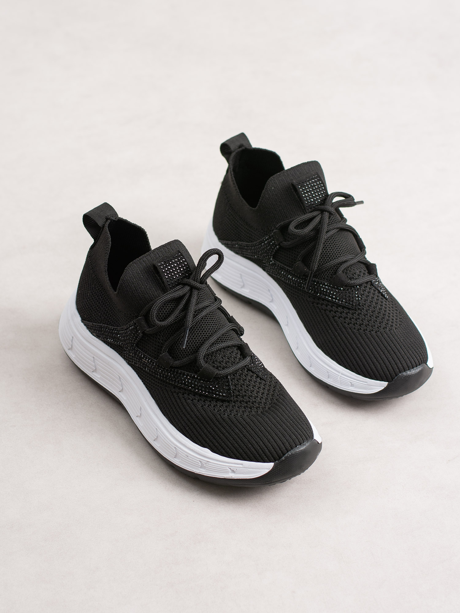 VİVO Siyah Triko Kadın Sneakers