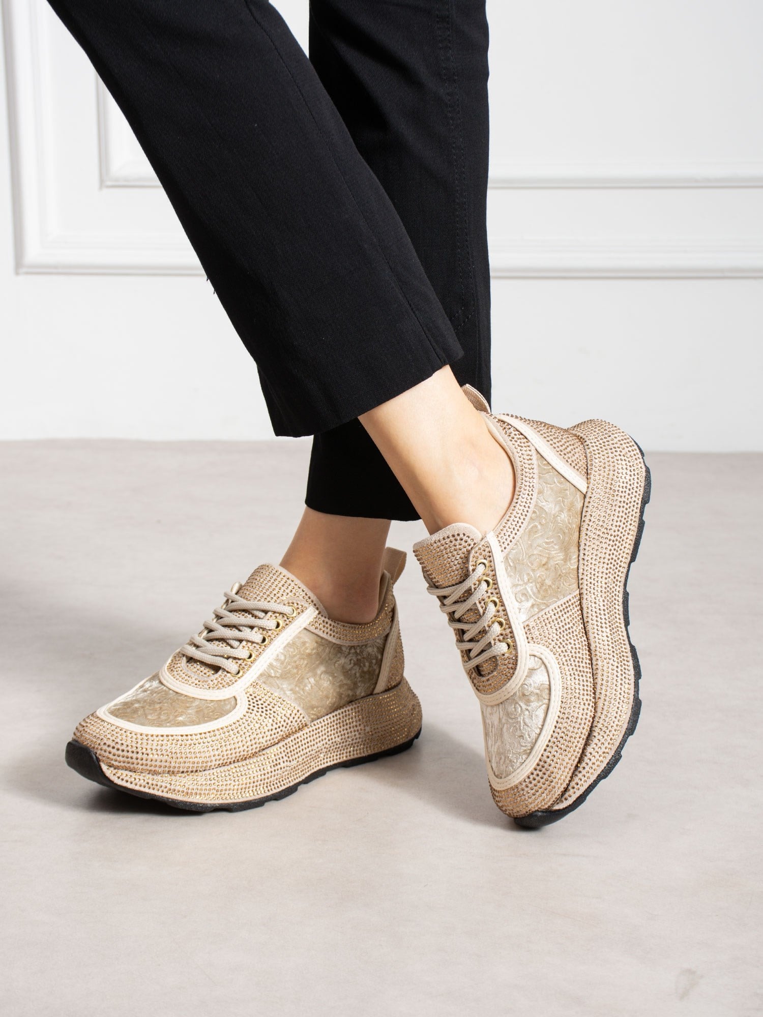 VOCHO Vizon Taşlı Kadın Sneakers