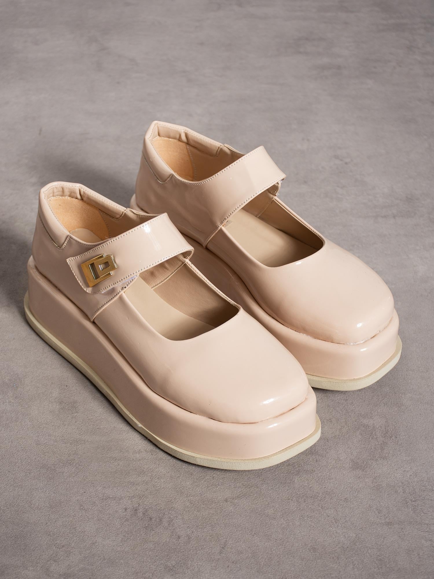 WEST Krem Rugan Kadın Loafer