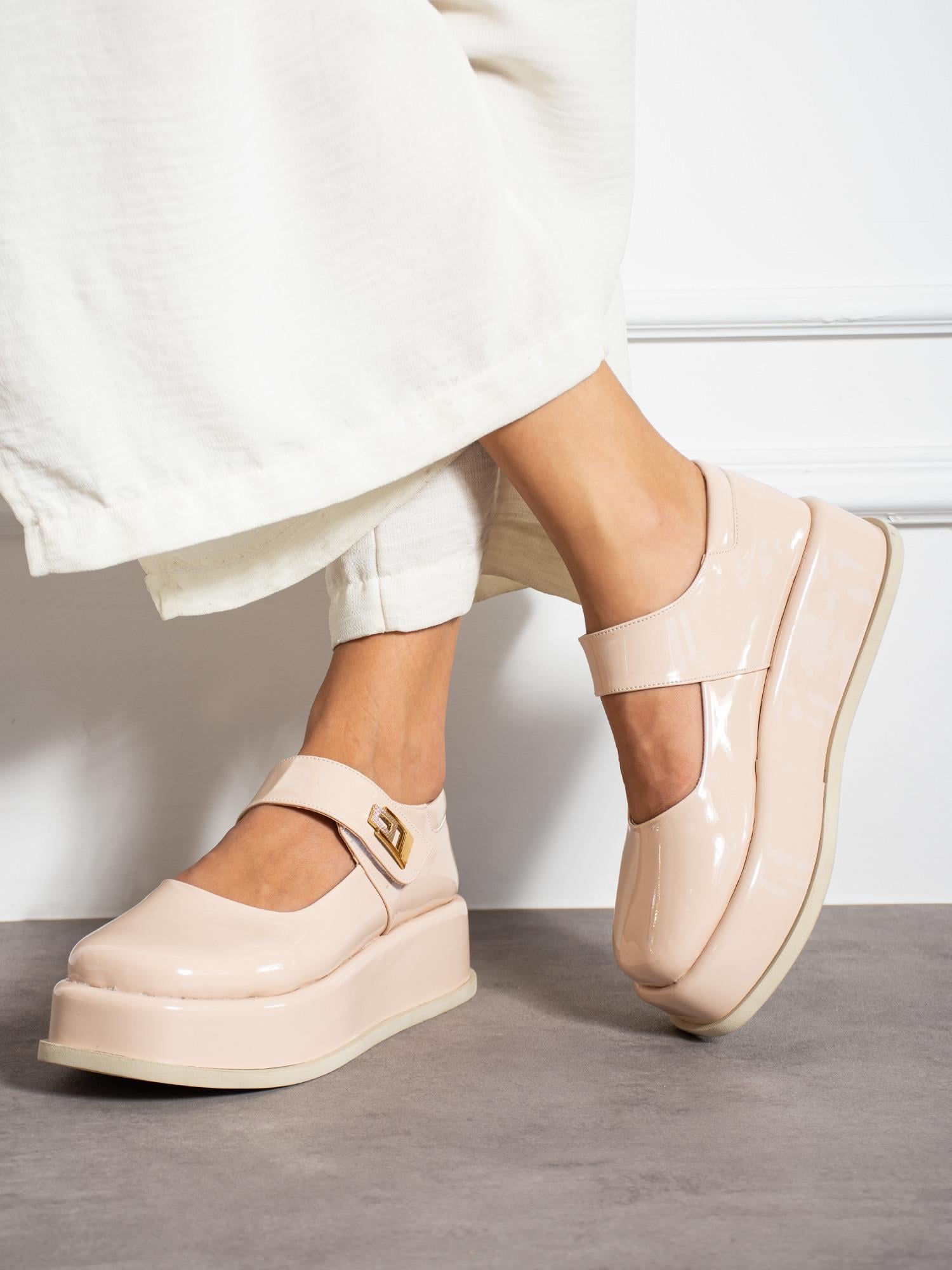 WEST Krem Rugan Kadın Loafer