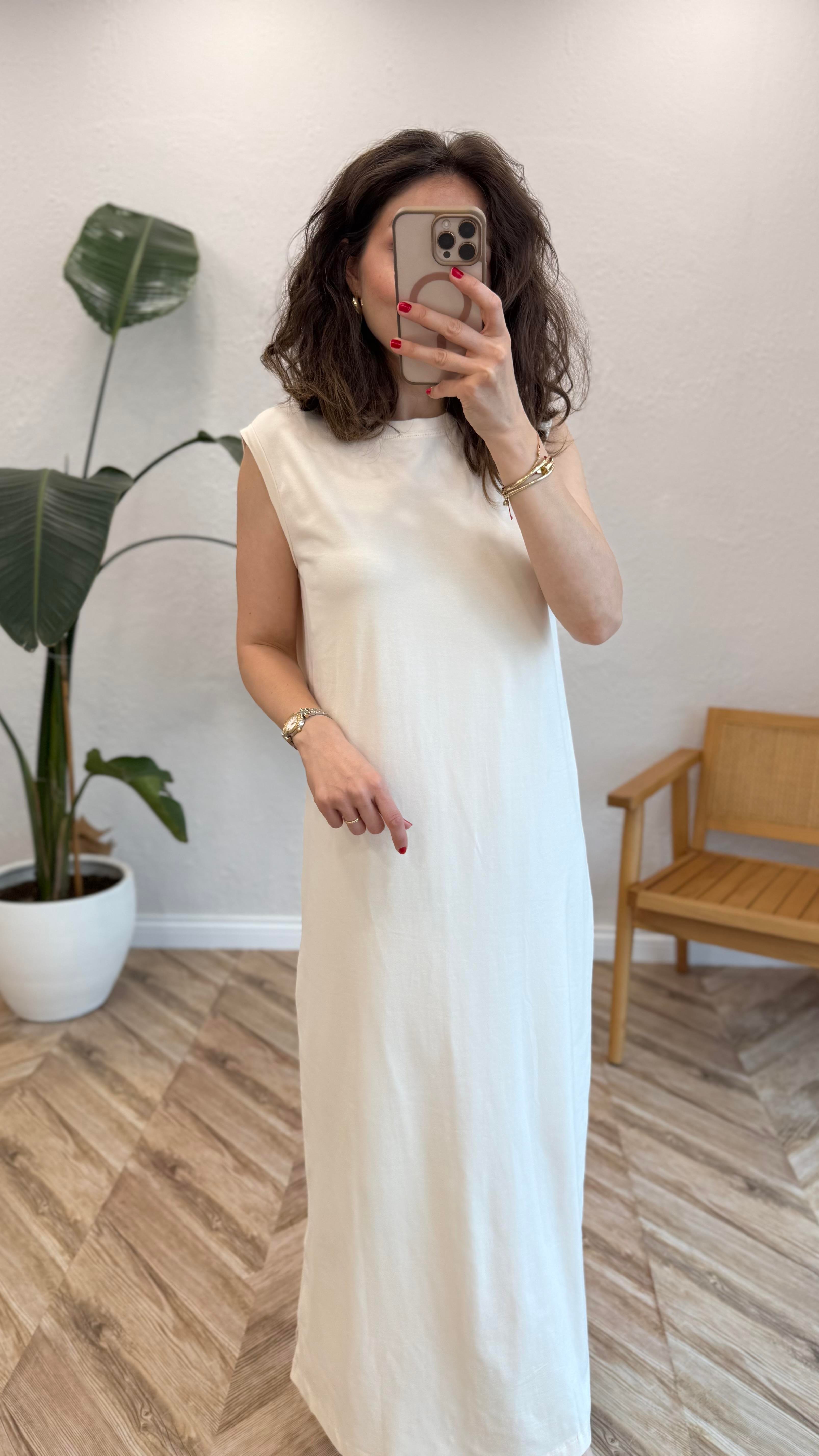 BEJ 4958 SIFIR KOL ÖRME ELBİSE