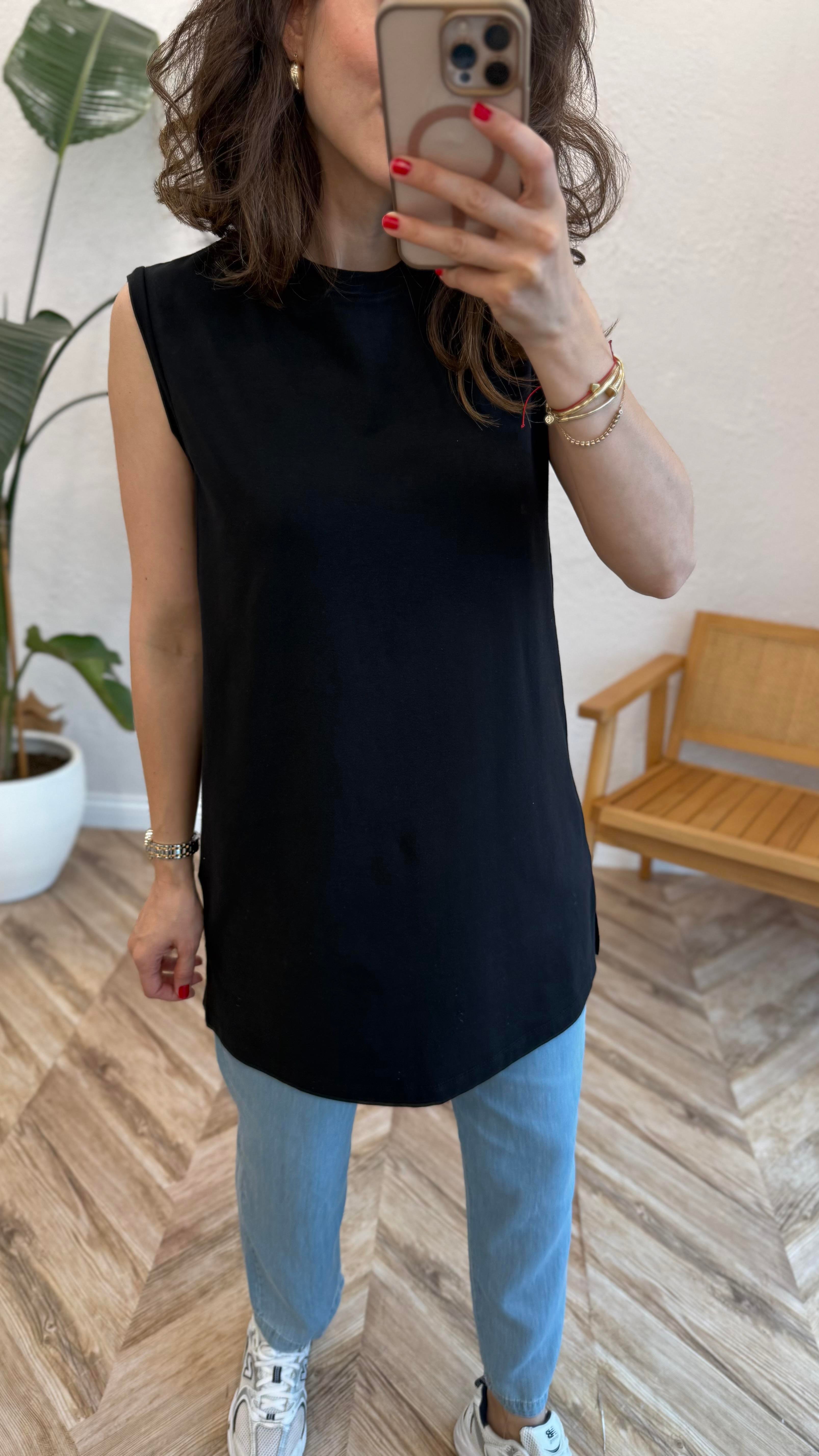 SİYAH 4959 ÖRME TİŞÖRT