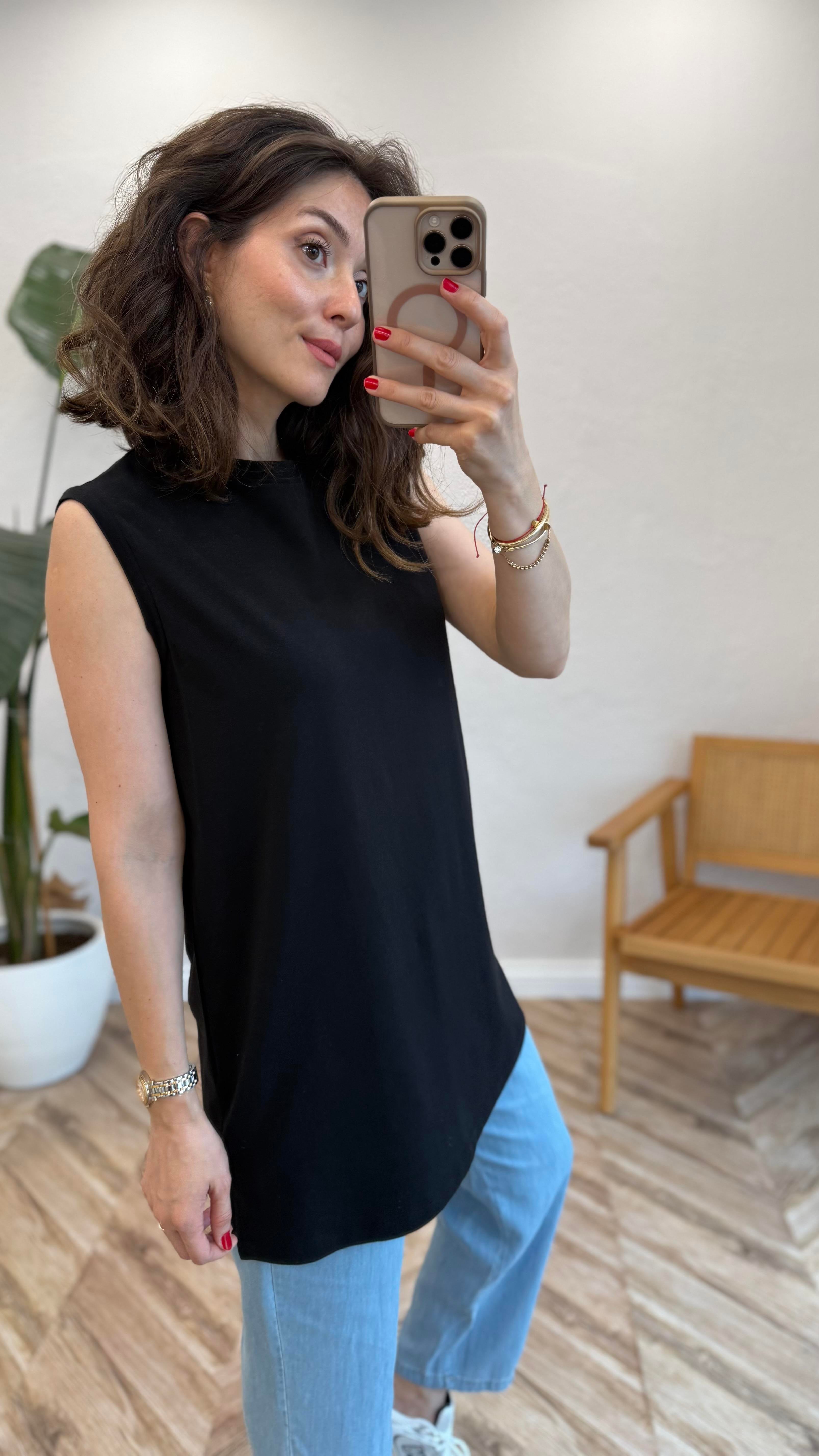 SİYAH 4959 ÖRME TİŞÖRT