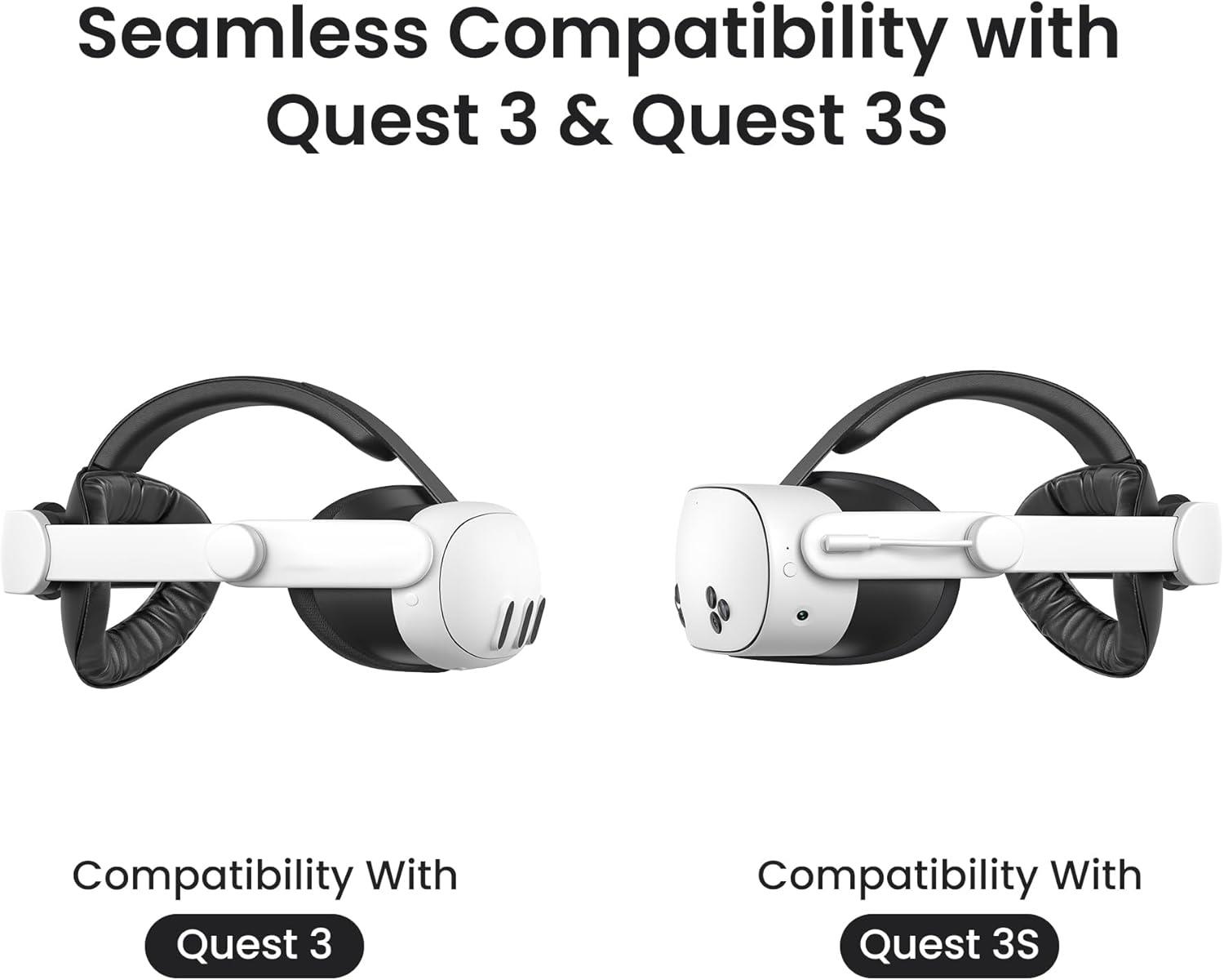 KIWI Design K4 Boost Comfort Pilli Kafa Bandı Meta Quest 3 ve 3S Uyumlu