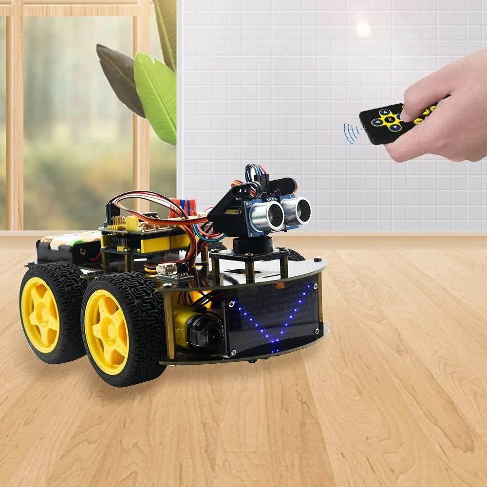 Keyestudio 4WD BT Arduino Programlama DIY STEM Robot Araba Kiti V2.0